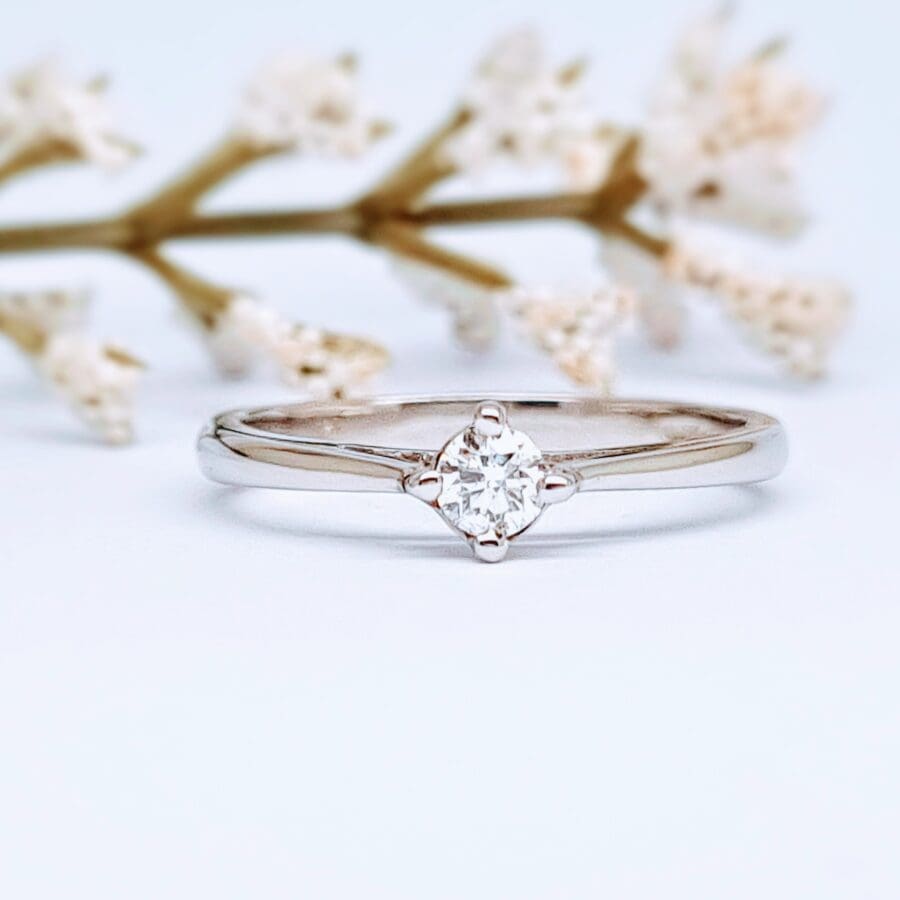 12600087 Platinum And Diamond Compass Set Ring