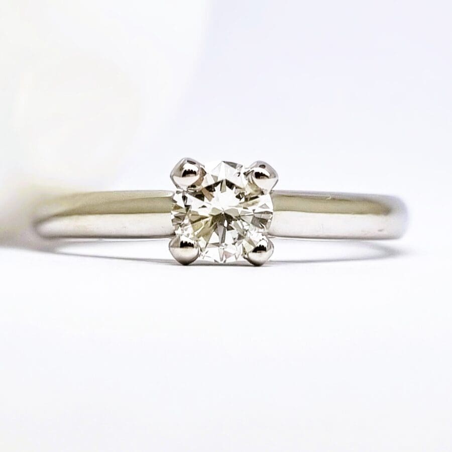 12600089 Platinum And Diamond Solitaire Engagement Ring