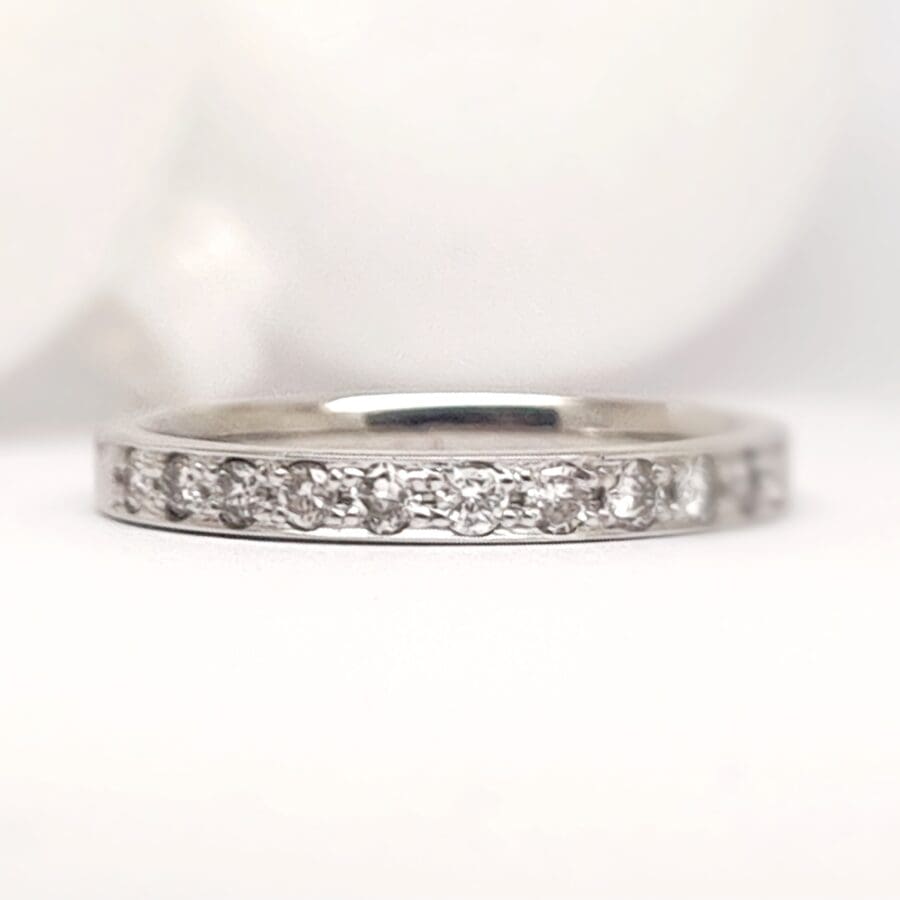 13400048 18ct White Gold And Diamond 0.28ct Half Eternity Ring