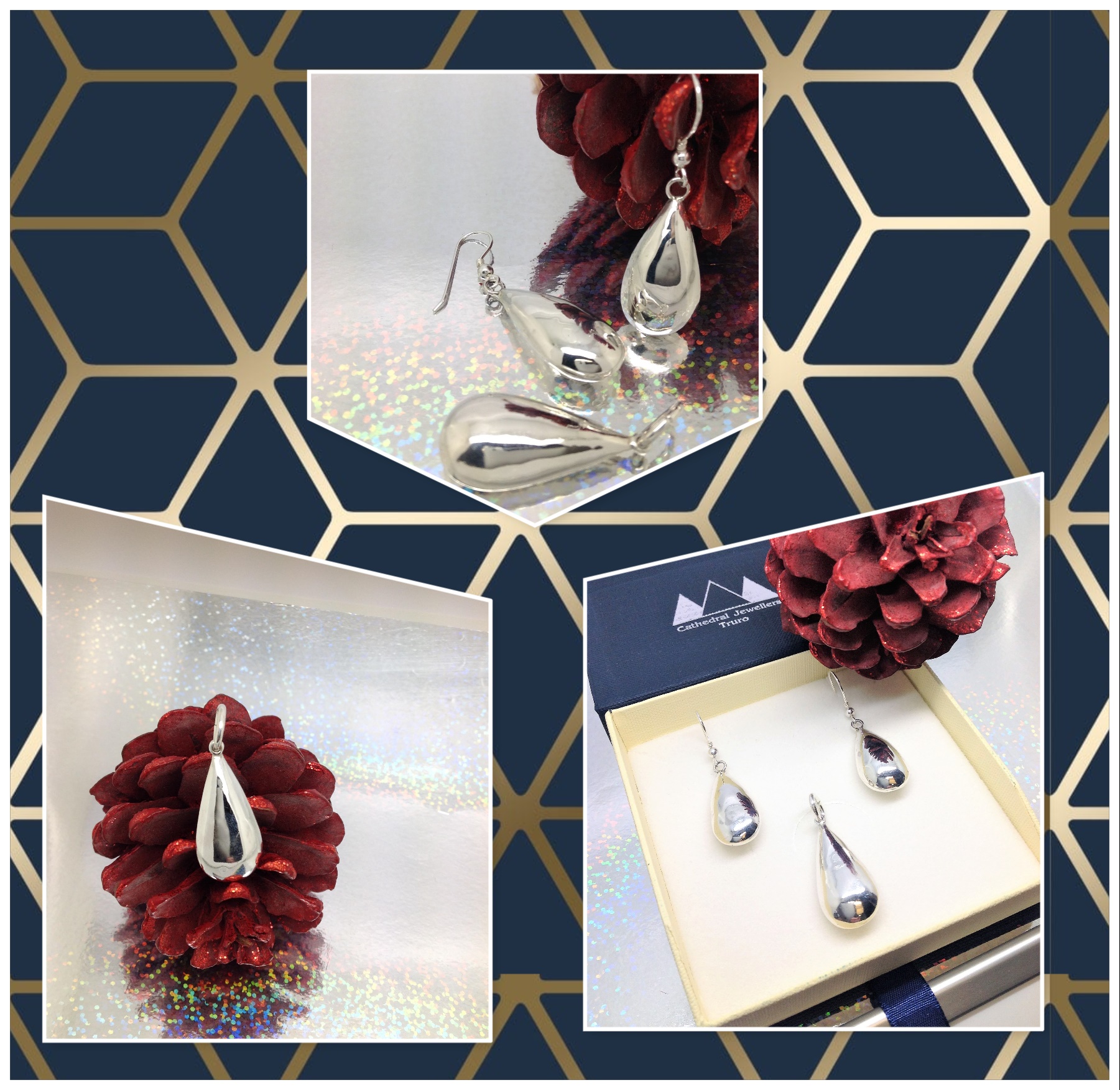 Commission...Completing A Silver Teardrop Earring Set
