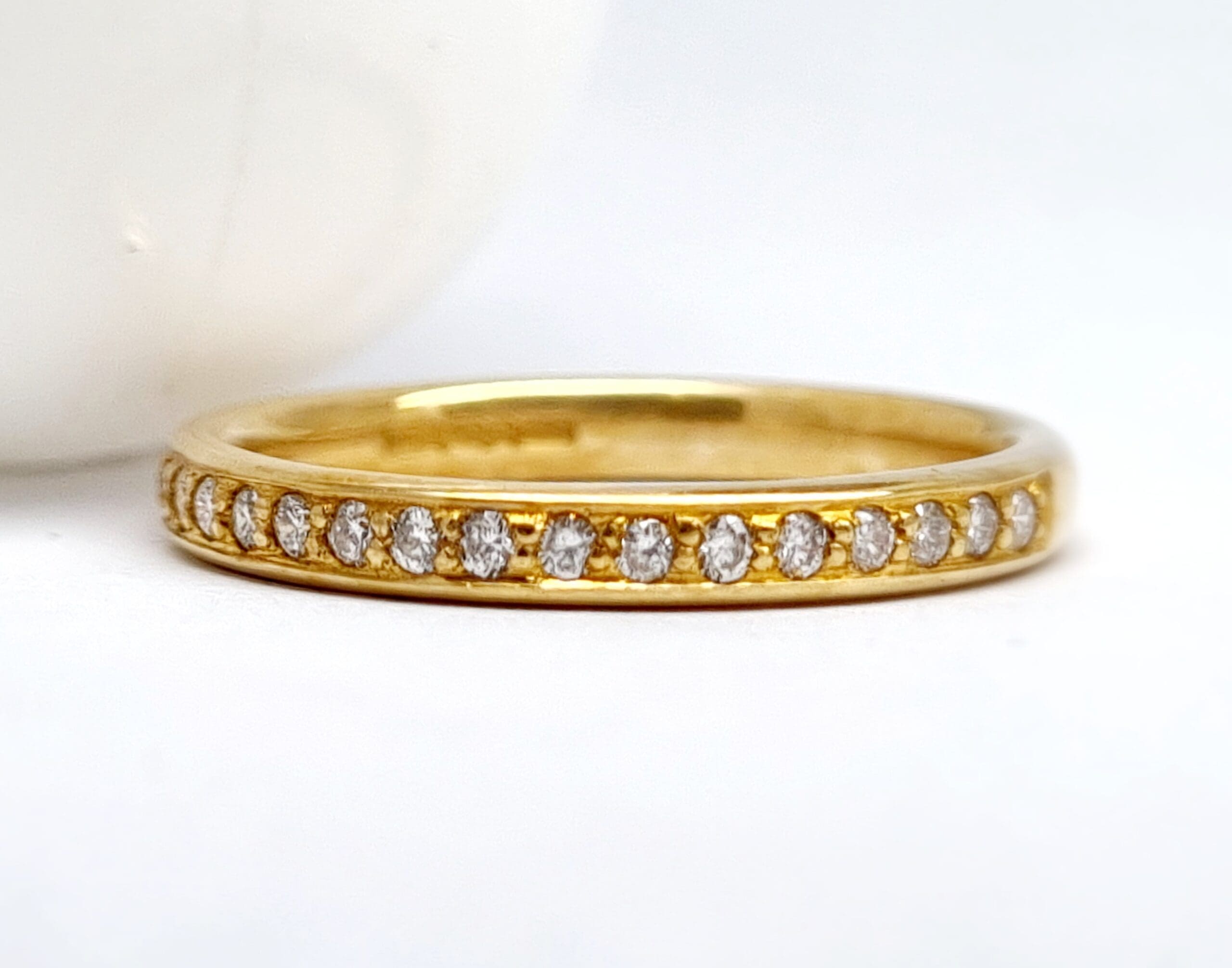 12200042 9ct Yellow Gold Diamond 0.17ct Half Eternity Ring