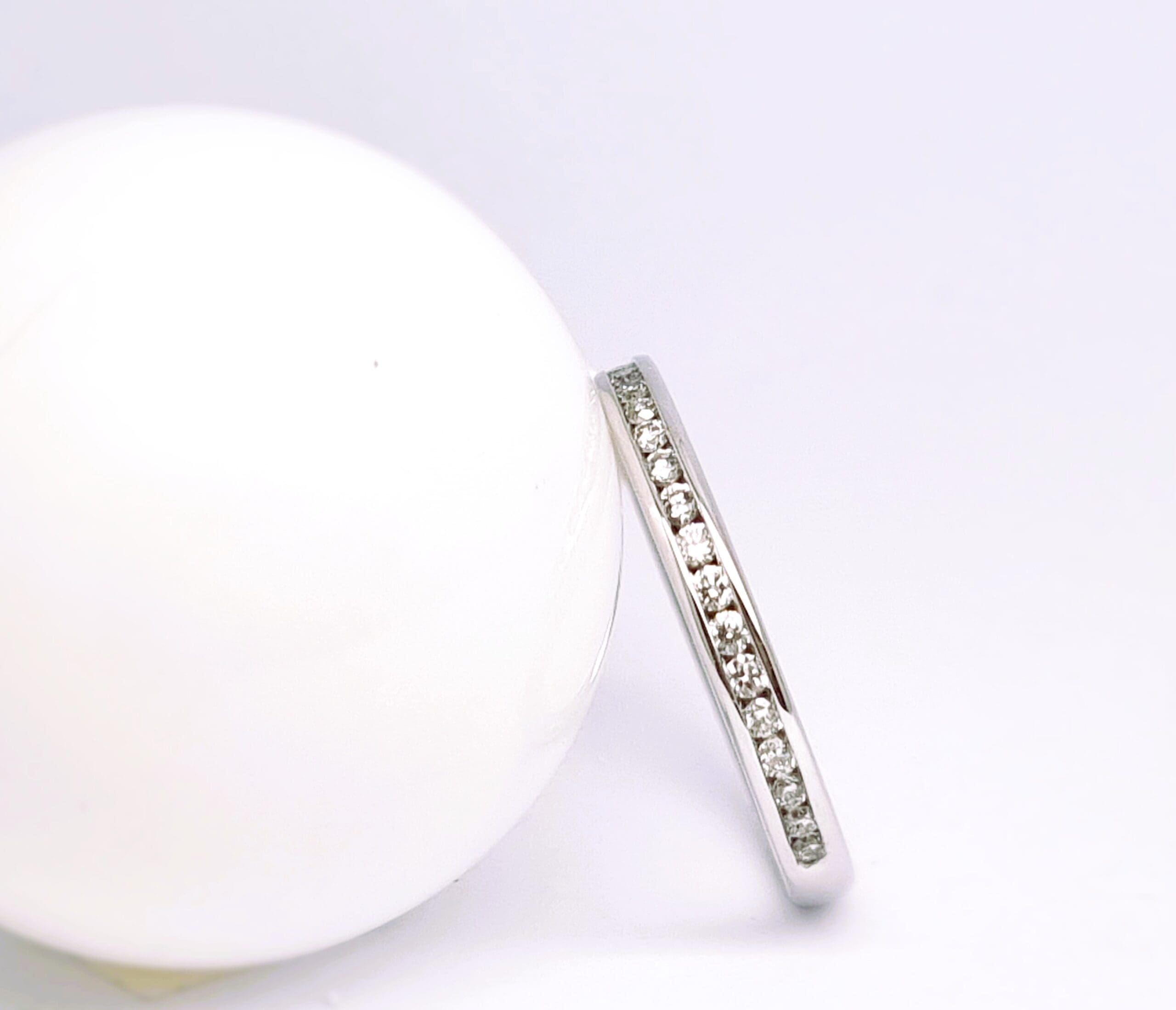 13600080 Platinum And Diamond Channel Set Half Eternity/Wedding Ring