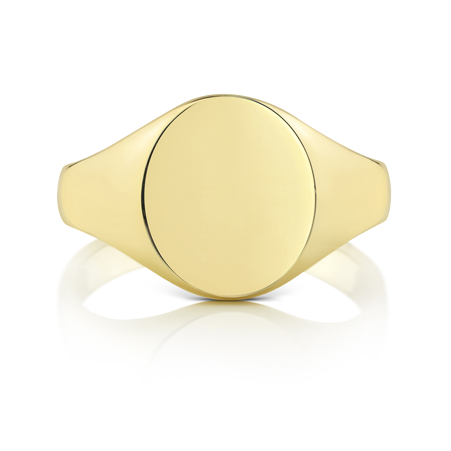 15900032 9ct Yellow Gold Oval Signet Ring