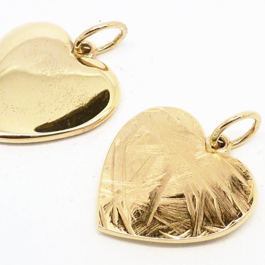 802 Gold Hearts From Gents Ring Commission