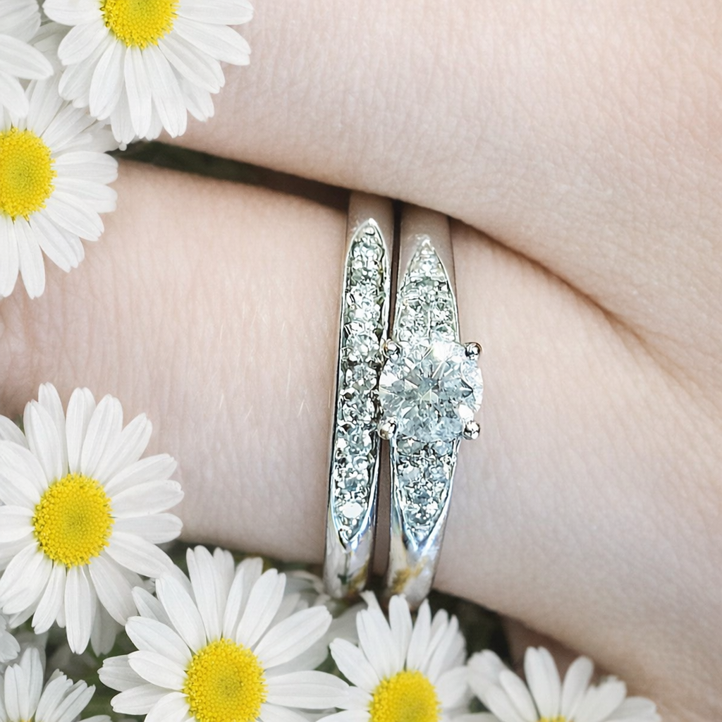 105 Commission Matching Diamond Wedding Band
