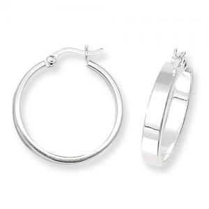 Stock... Women's Earrings Silver Hoops