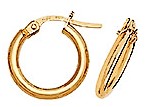 Stock... Women's Earrings Gold Hoops