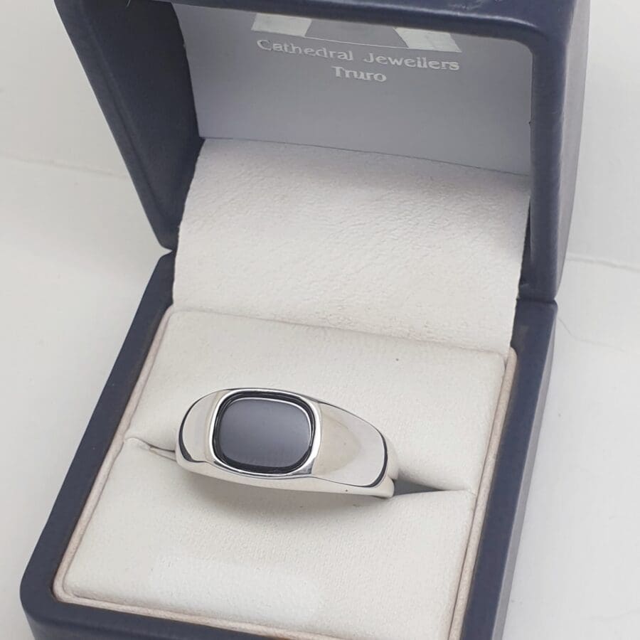 Stock... Men's Signet Ring Silver