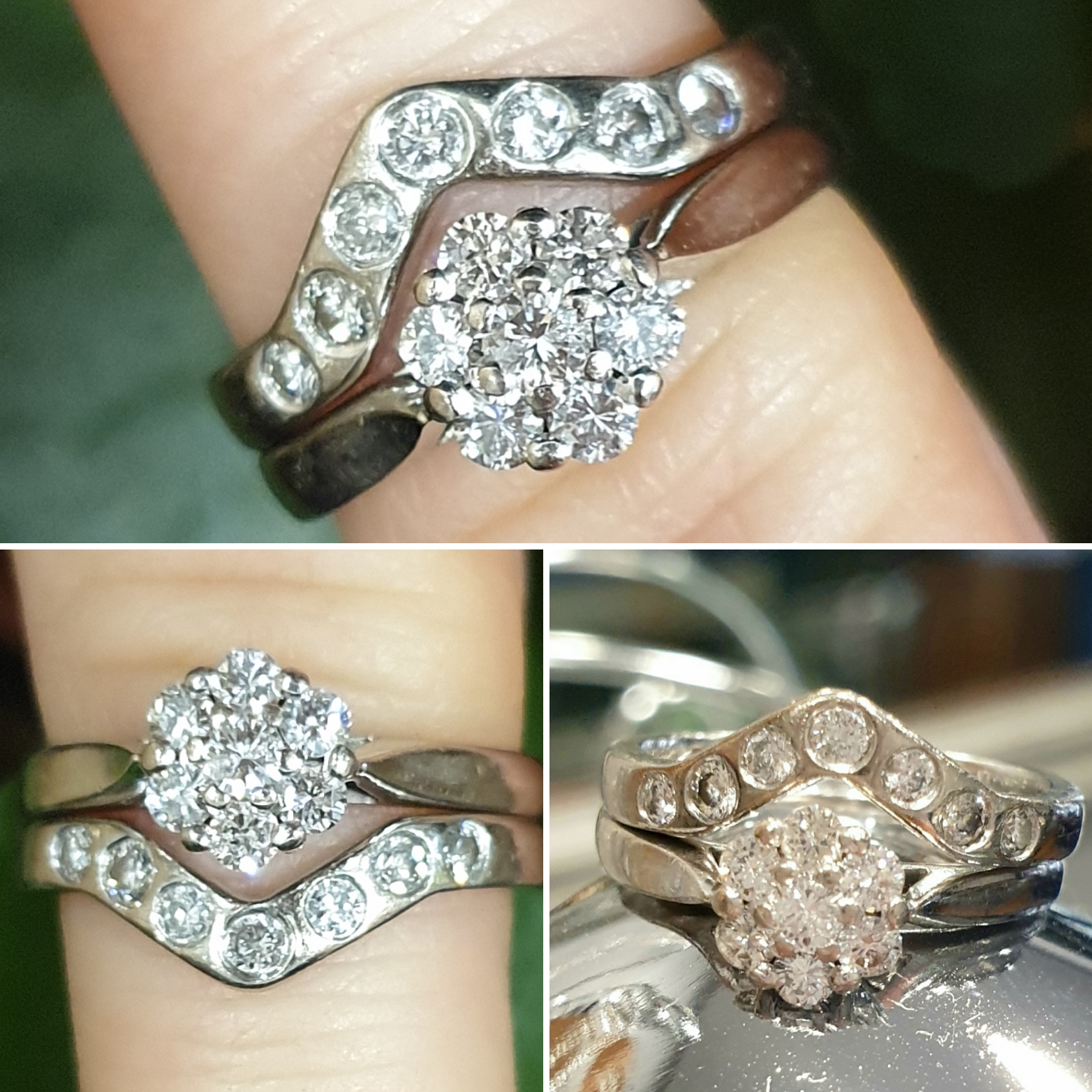 220 Commission Contoured Wedding Band Curved With Diamonds