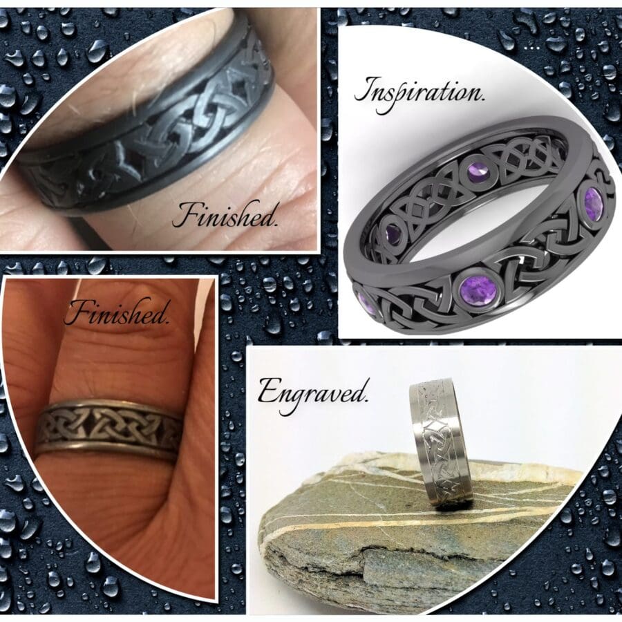 011 Commission Engraving Celtic Band Engraved