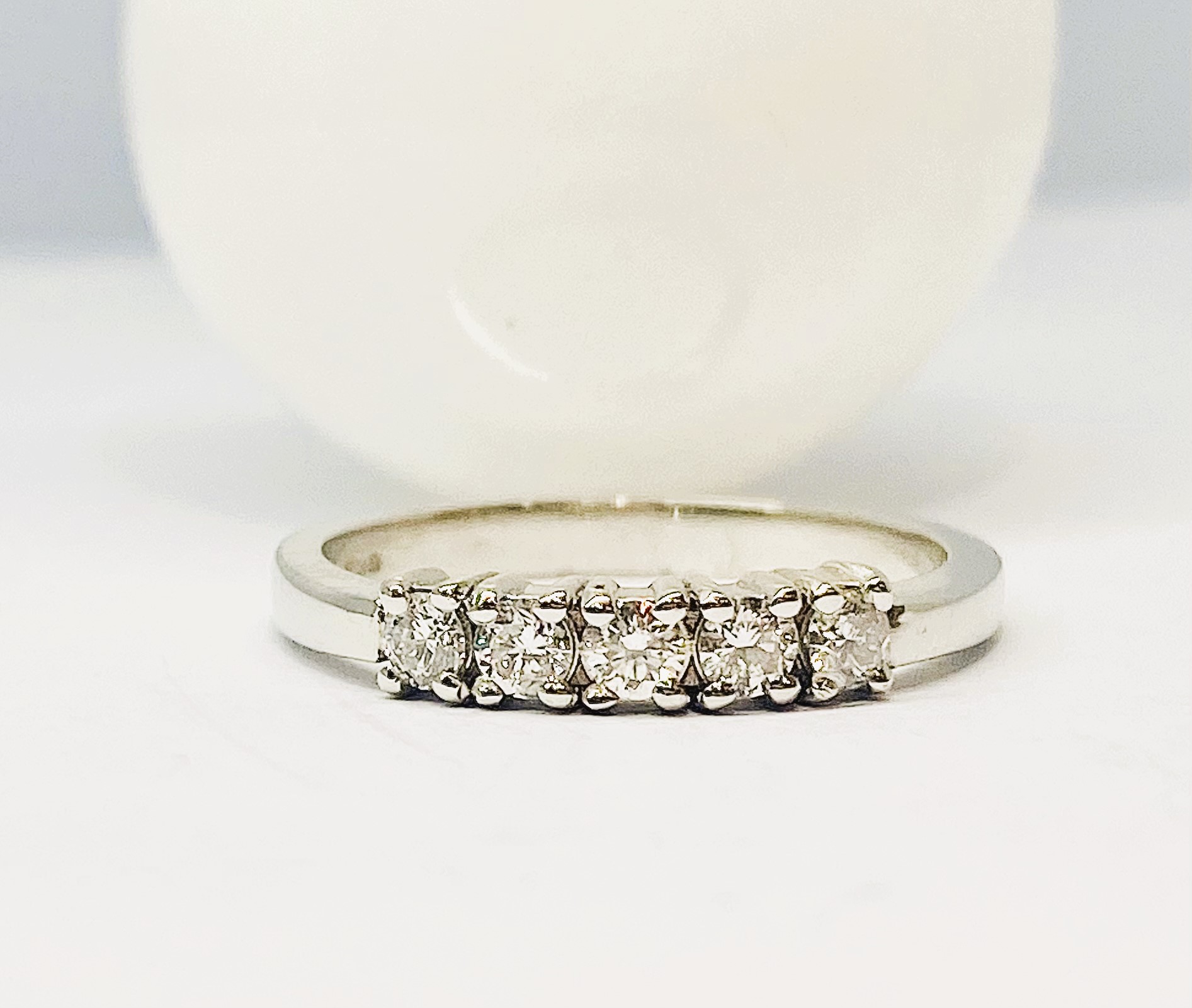13600086 Platinum and Diamond 5 Stone Eternity Ring