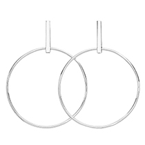 32100132 925 Sterling Silver Hoop Earrings