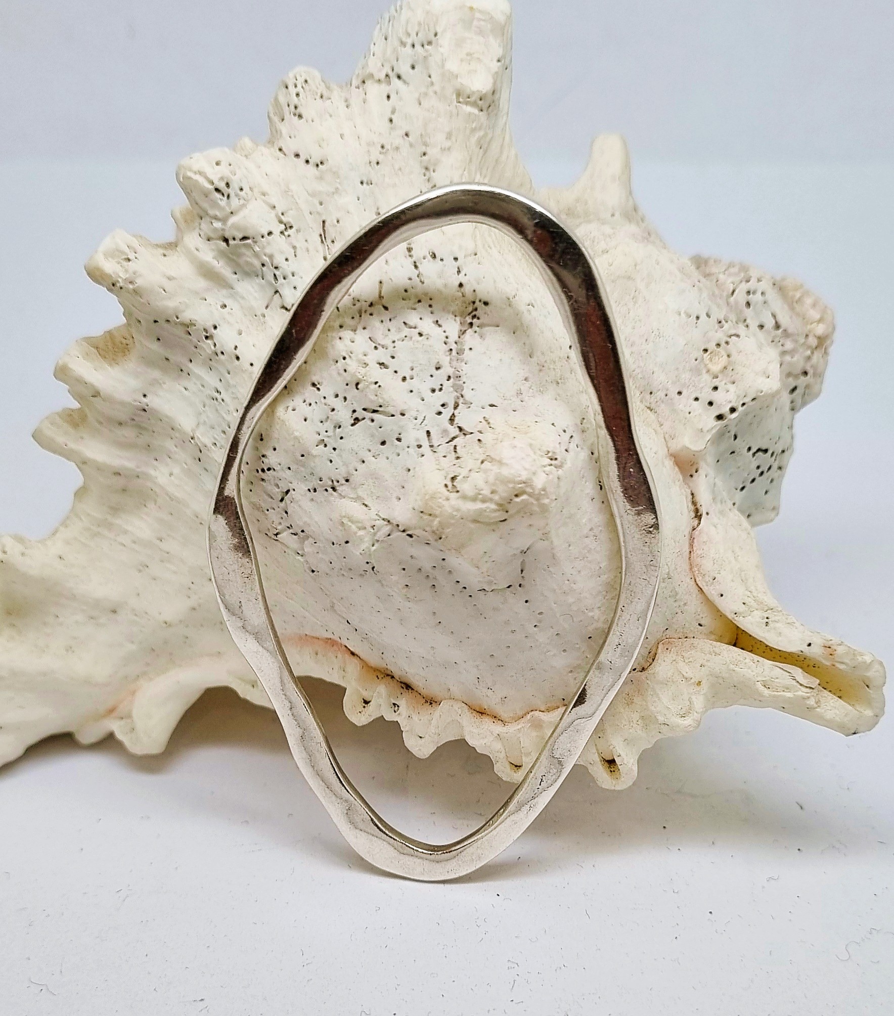 801 Silver Open Rhombus Beaten Bespoke Pendant Commission