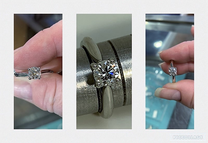 701. Commission 4 Claw Engagement Ring Platinum Solitaire