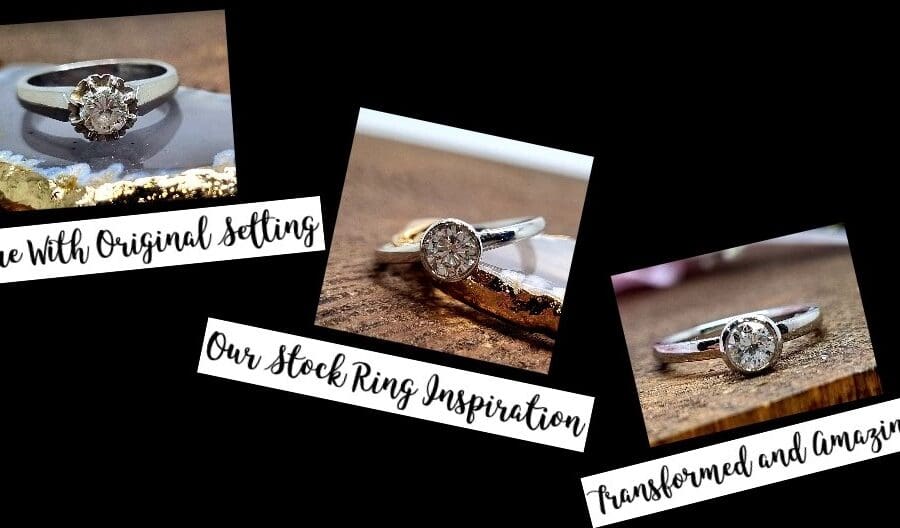 608 Before and After Solitaire Ring Setting Transformation