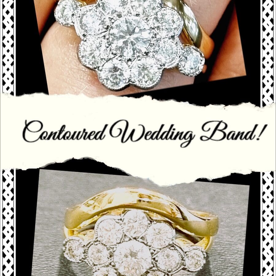 211 Commission Curved Wedding Band