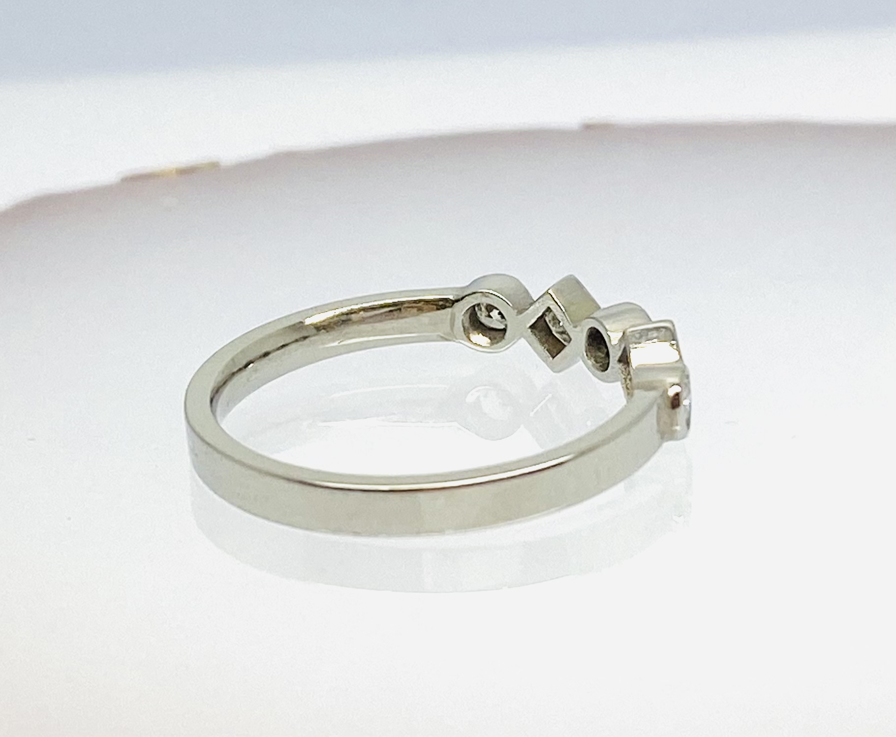 13600090 Platinum And Diamond Mixed Round And Princess Dress Ring - Image 2