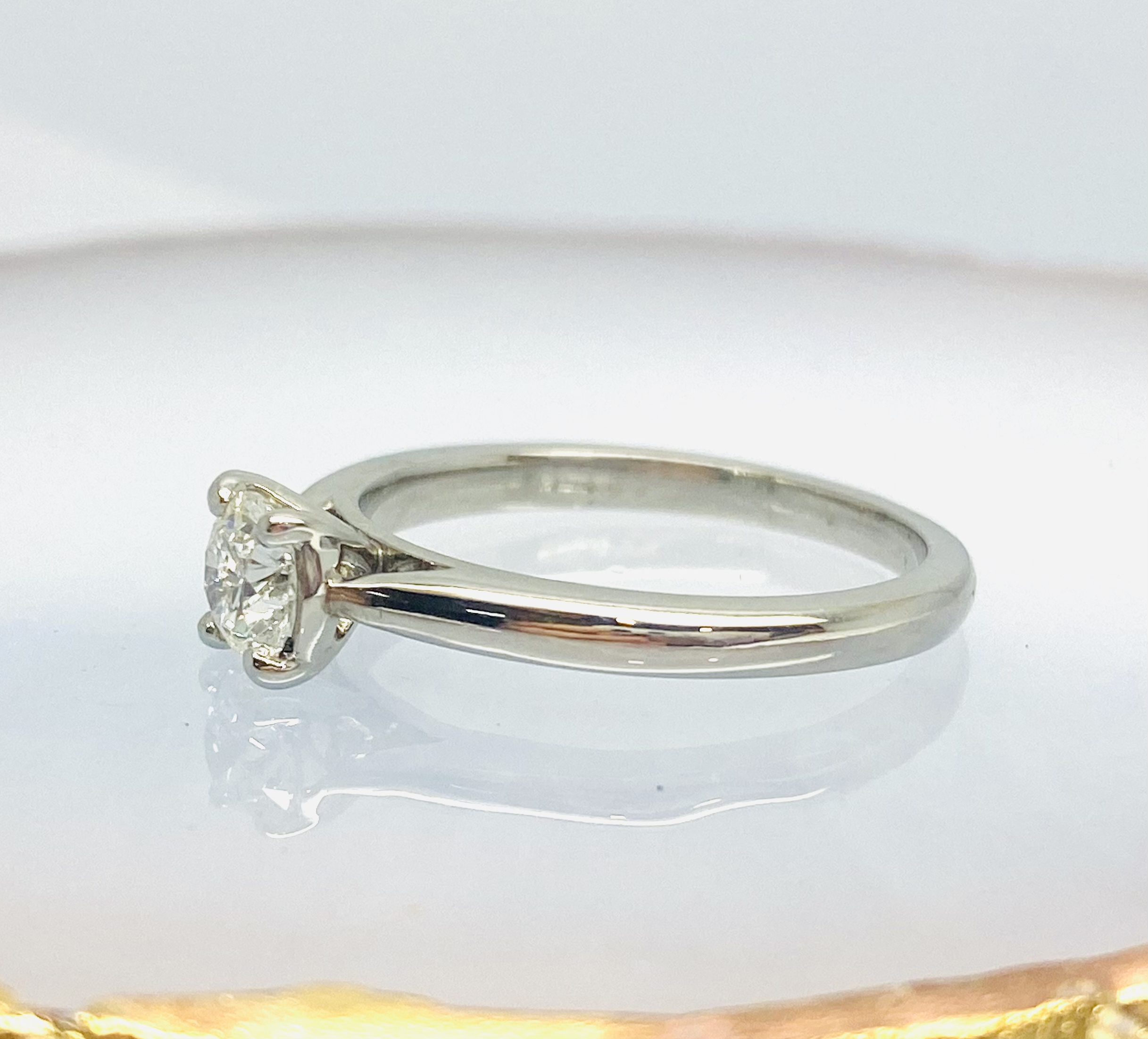 12600096 Platinum And Diamond 0.50ct Solitaire Engagement Ring - Image 4