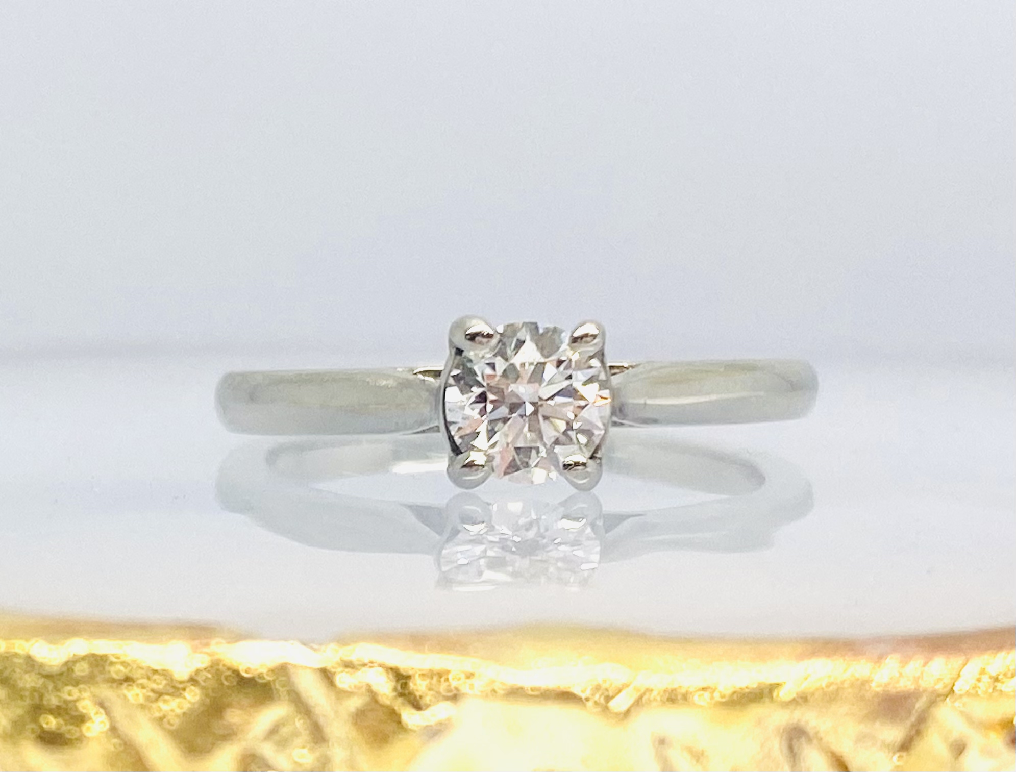 12600096 Platinum And Diamond 0.50ct Solitaire Engagement Ring