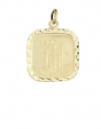 23200094 9ct Yellow Gold St Christopher Rounded Square
