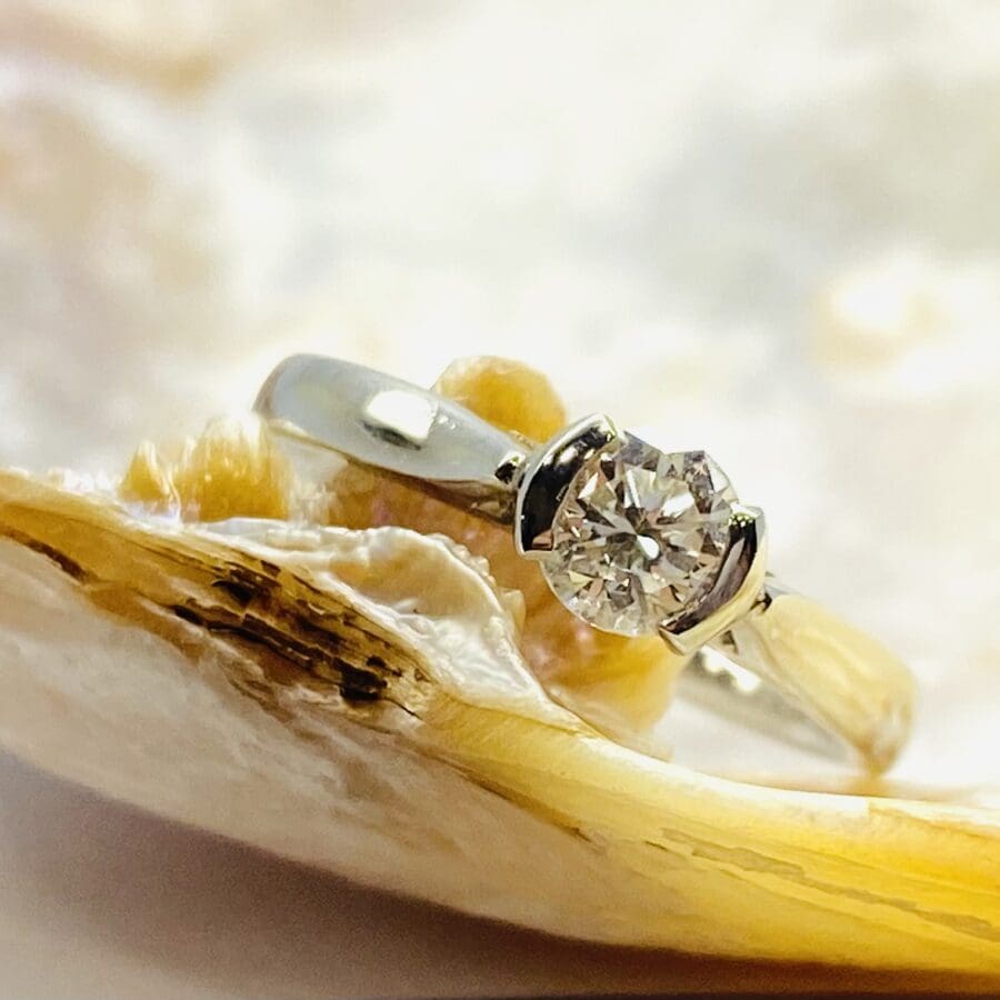 12600094 Platinum And Diamond Solitaire Engagement Ring