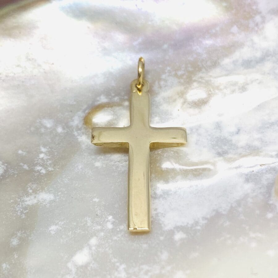 90100132 9ct Yellow Gold Cross Large
