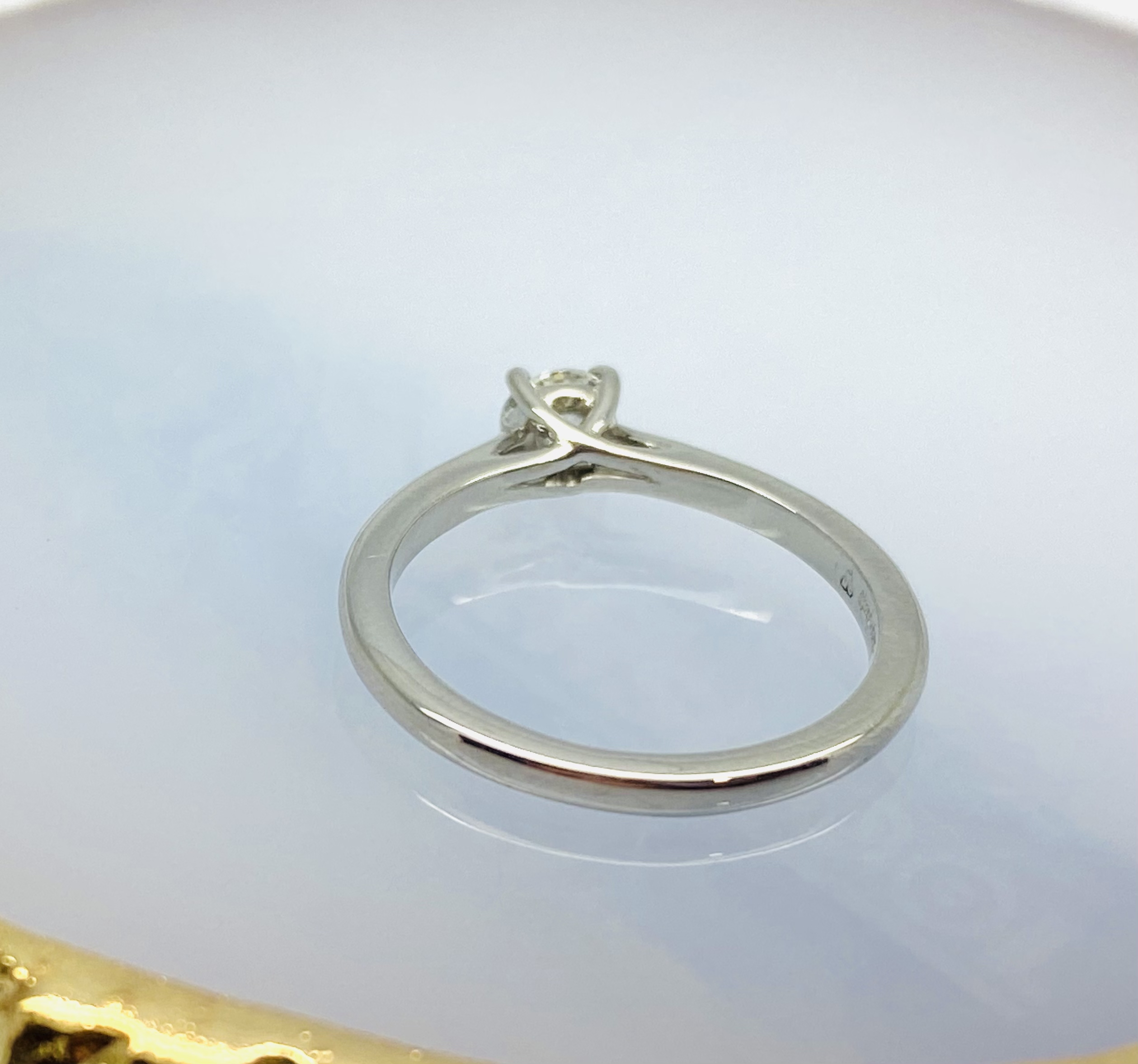 12600097 Platinum And Diamond 0.31ct Round Solitaire Engagement Ring - Image 5