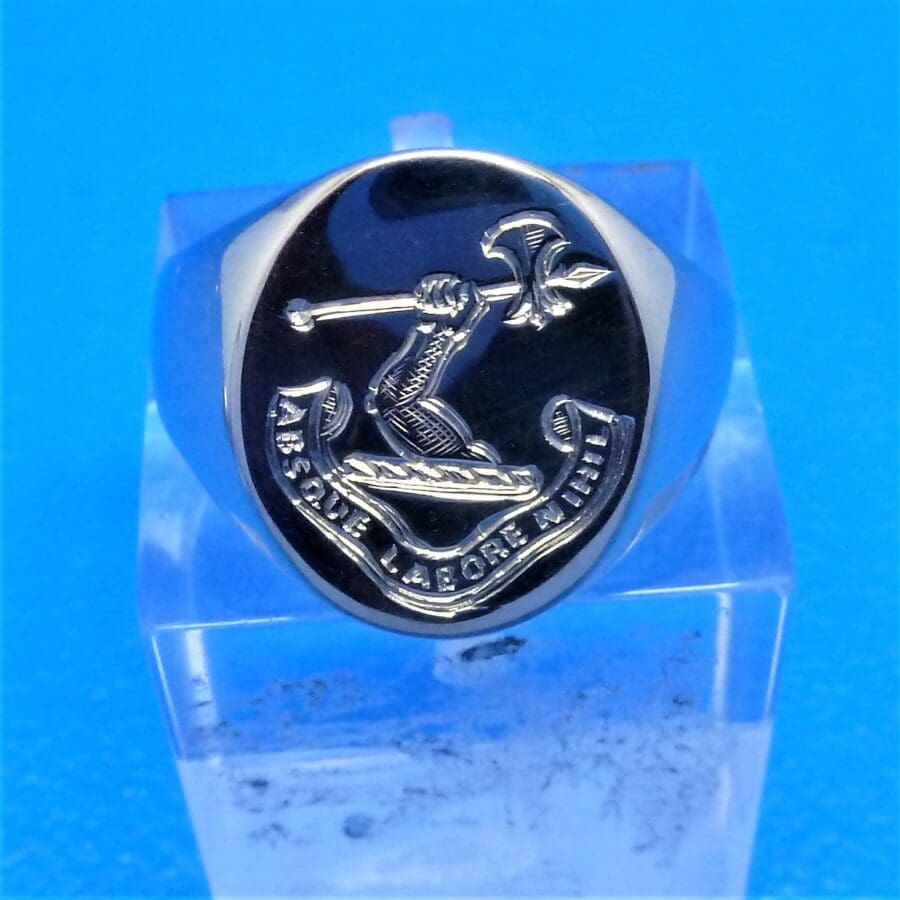 012 Commission Engraving Seal Engraved Arm On Signet Ring
