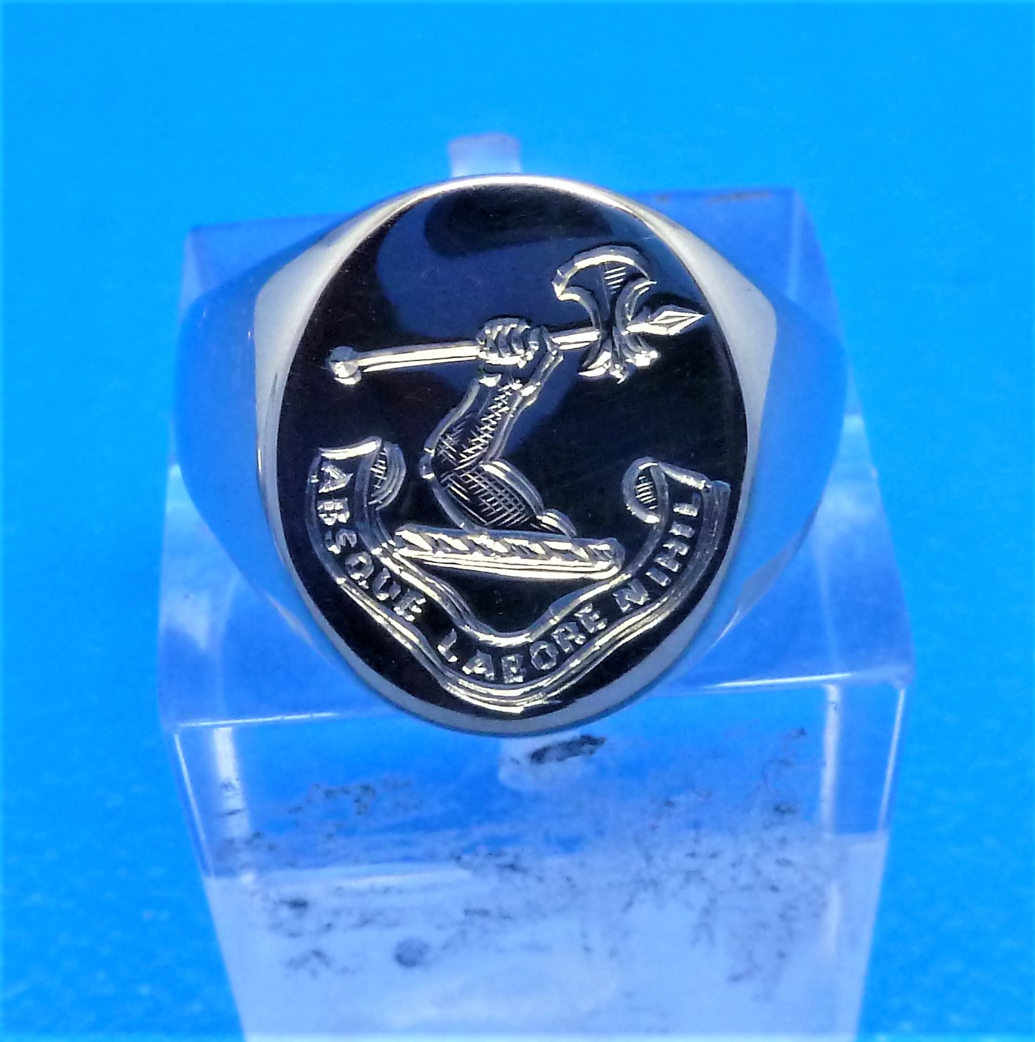 012 Commission Engraving Seal Engraved Arm On Signet Ring