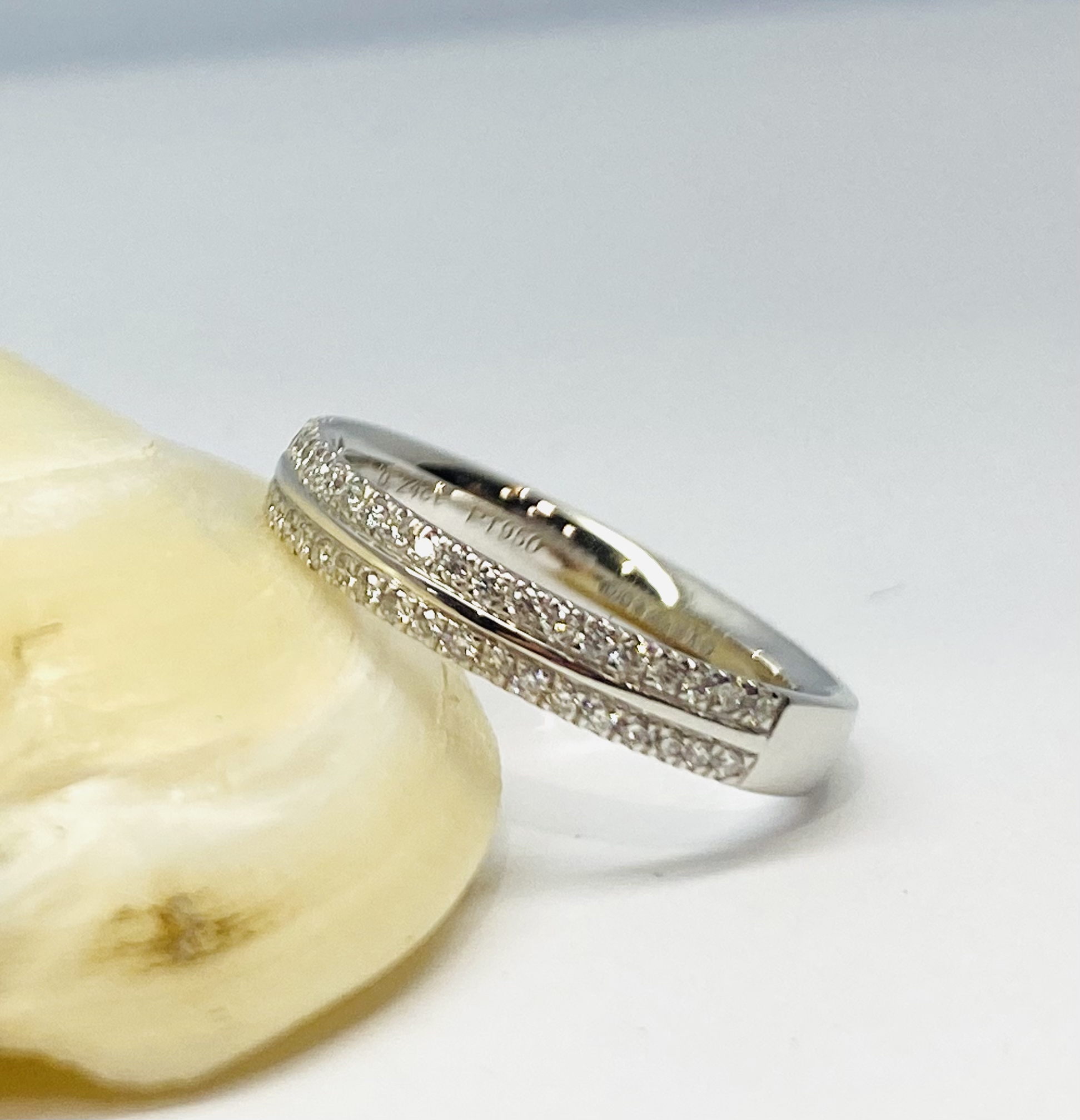 13600092 Platinum And Diamond Two Row 0.24ct Half Eternity Ring - Image 4