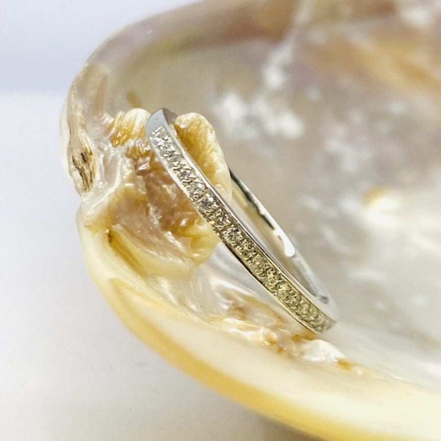 13600093 Platinum And Diamond 0.11ct Half Eternity Ring