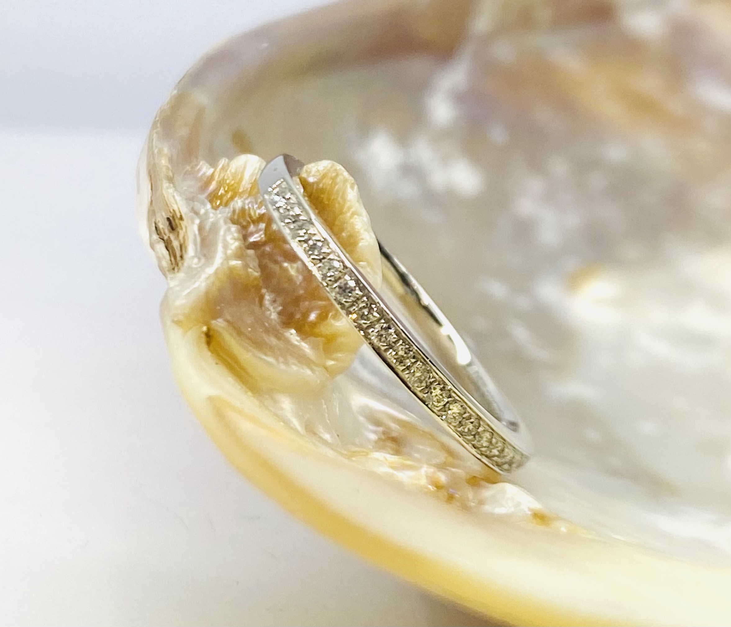 13600093 Platinum And Diamond 0.11ct Half Eternity Ring