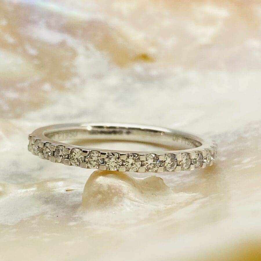13600096 Platinum And Diamond 0.33ct Half Eternity Ring