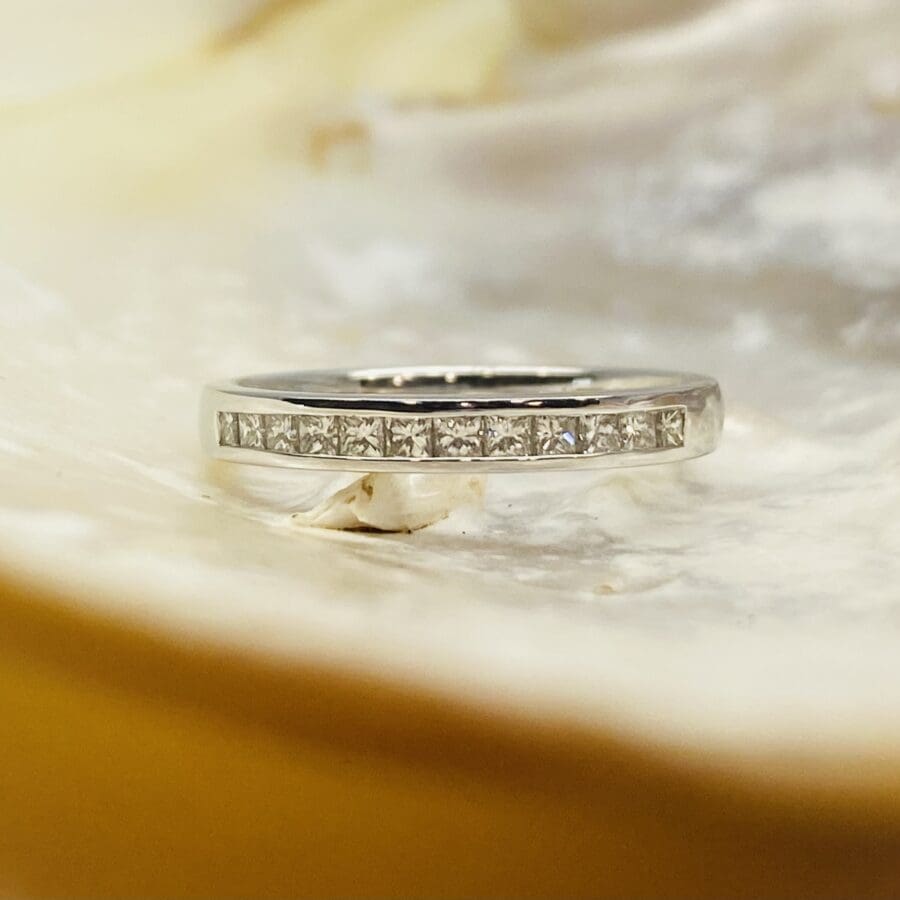 13600087 Platinum And Diamond 0.36cts Channel Set Eternity Ring