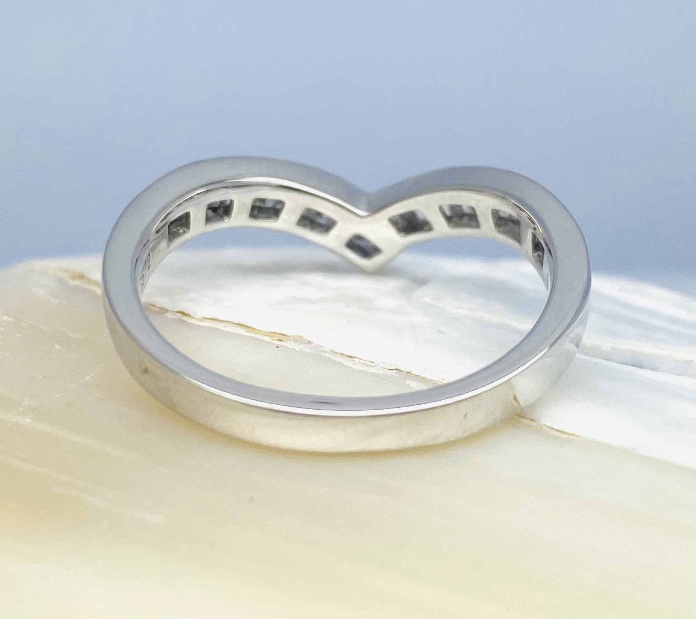 11600032 Platinum And Diamond 0.40ct Wishbone Ring - Image 4