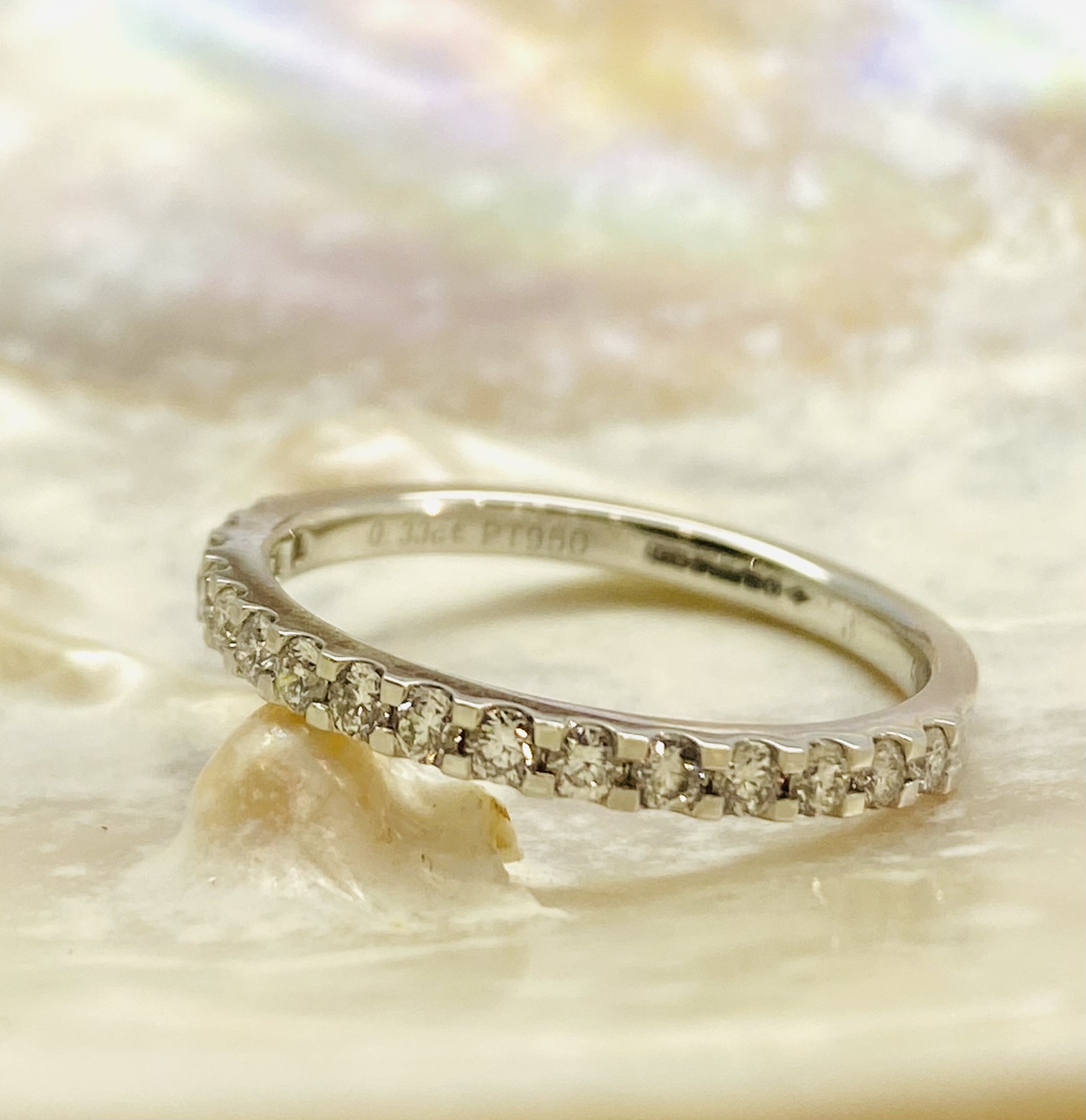 13600096 Platinum And Diamond 0.33ct Half Eternity Ring - Image 3