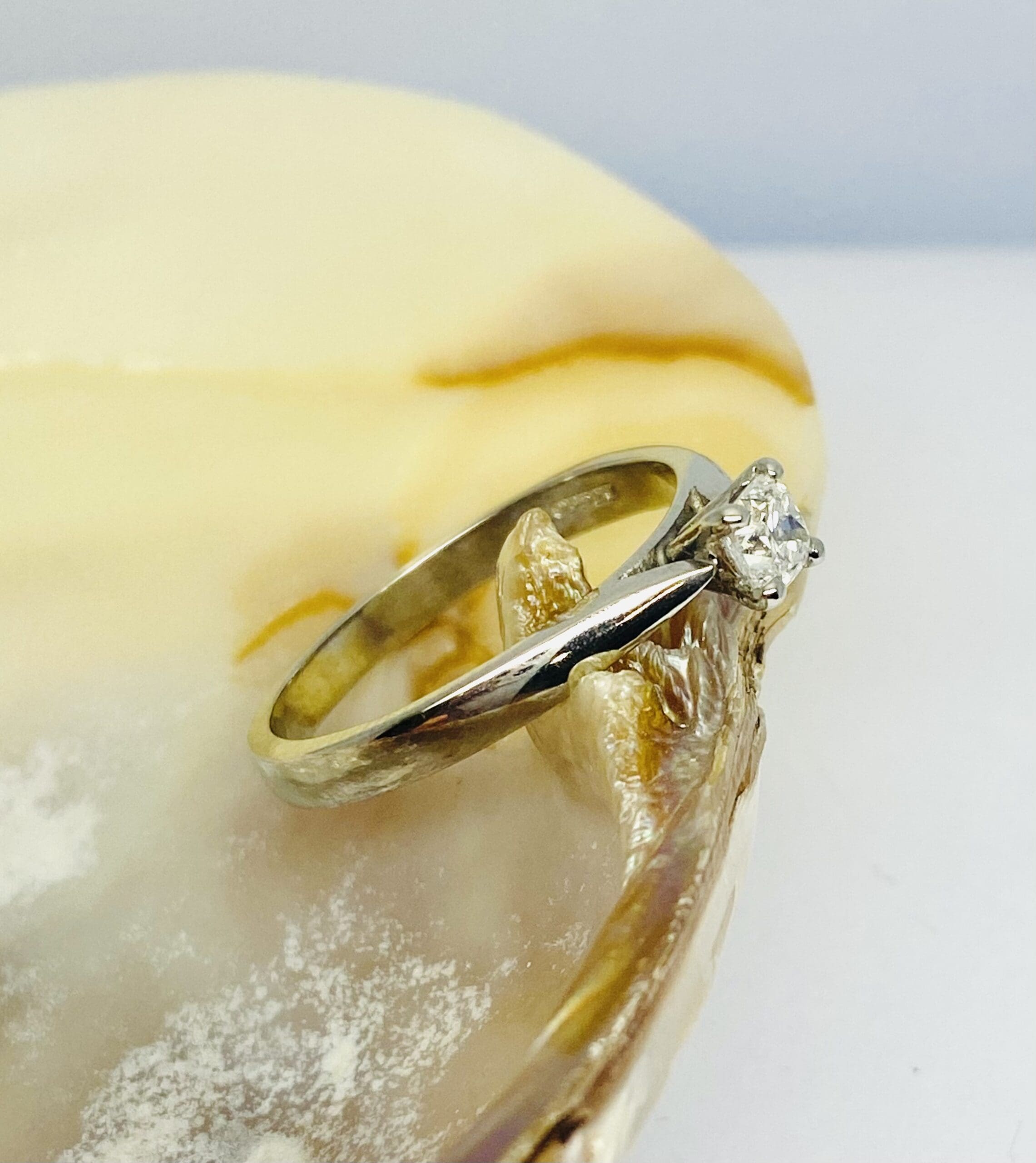 12600102 Platinum And Diamond 0.29ct Cushion Solitaire Engagement Ring - Image 5