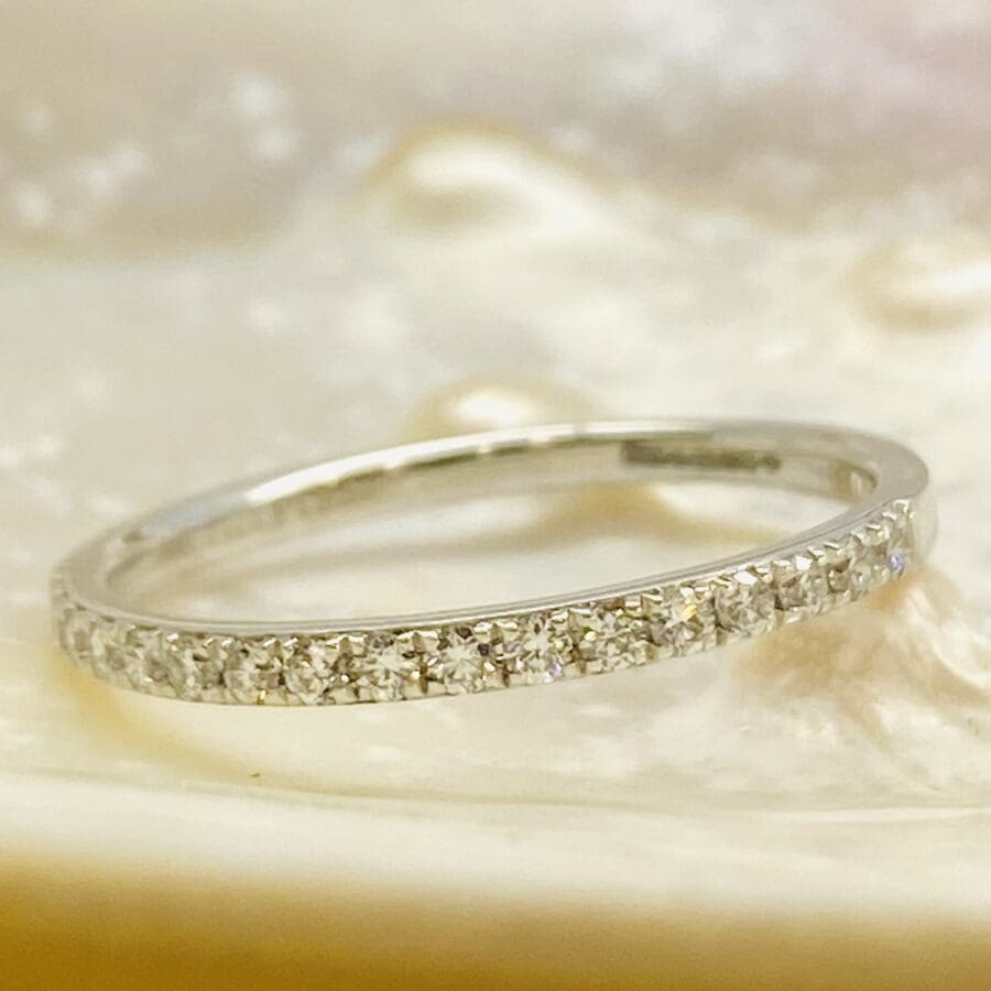 13600097 Platinum And Diamond 0.20ct Half Eternity Ring