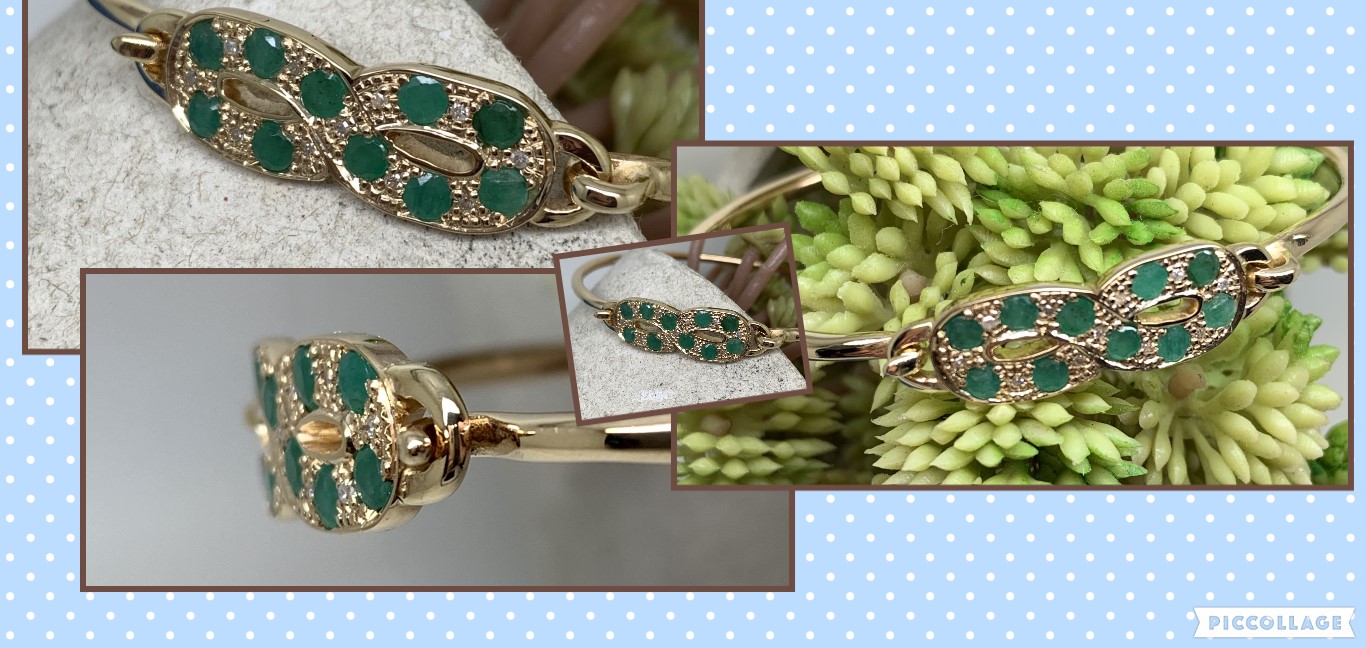 520 Commission Emerald Bracelet Yellow Gold - Image 7