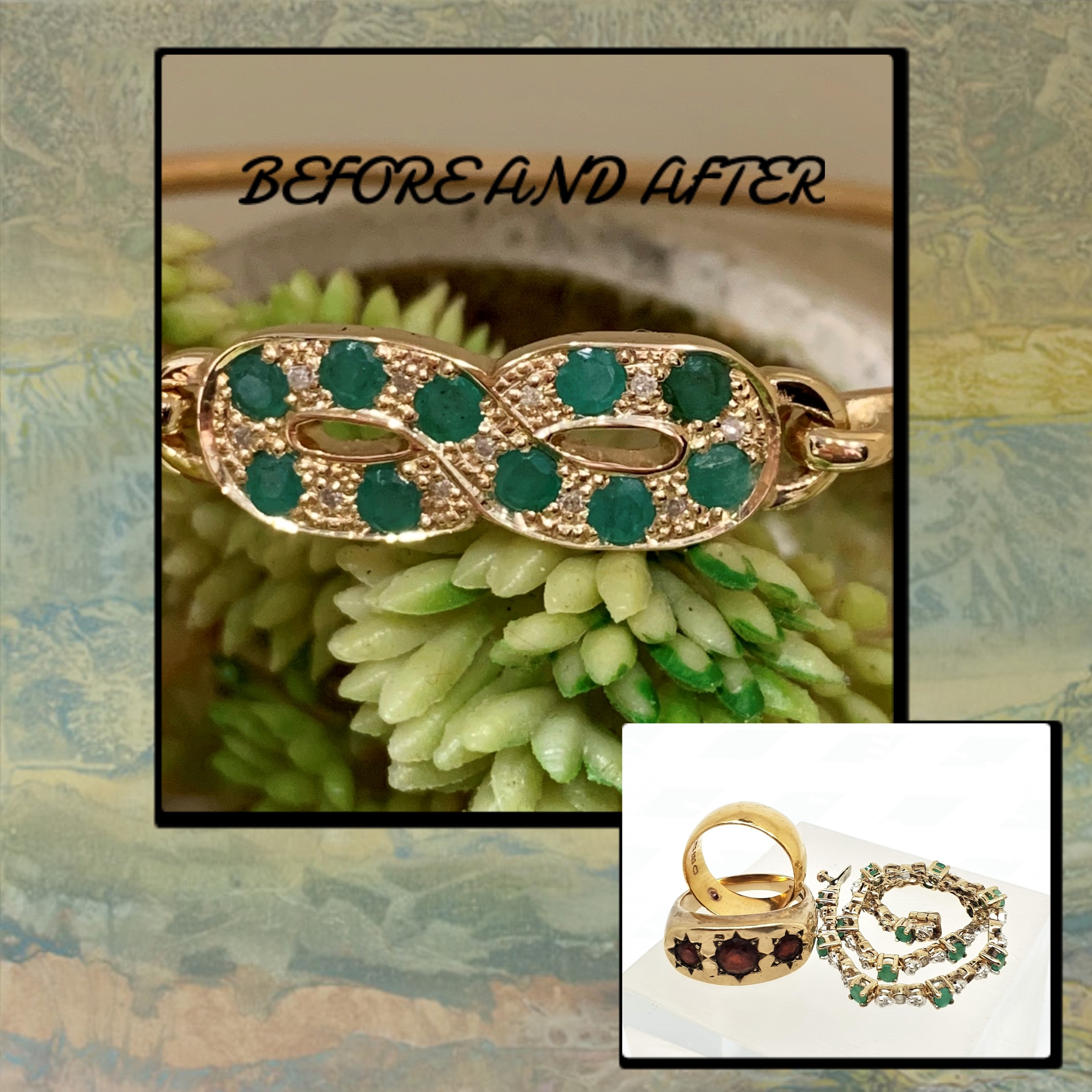520 Commission Emerald Bracelet Yellow Gold