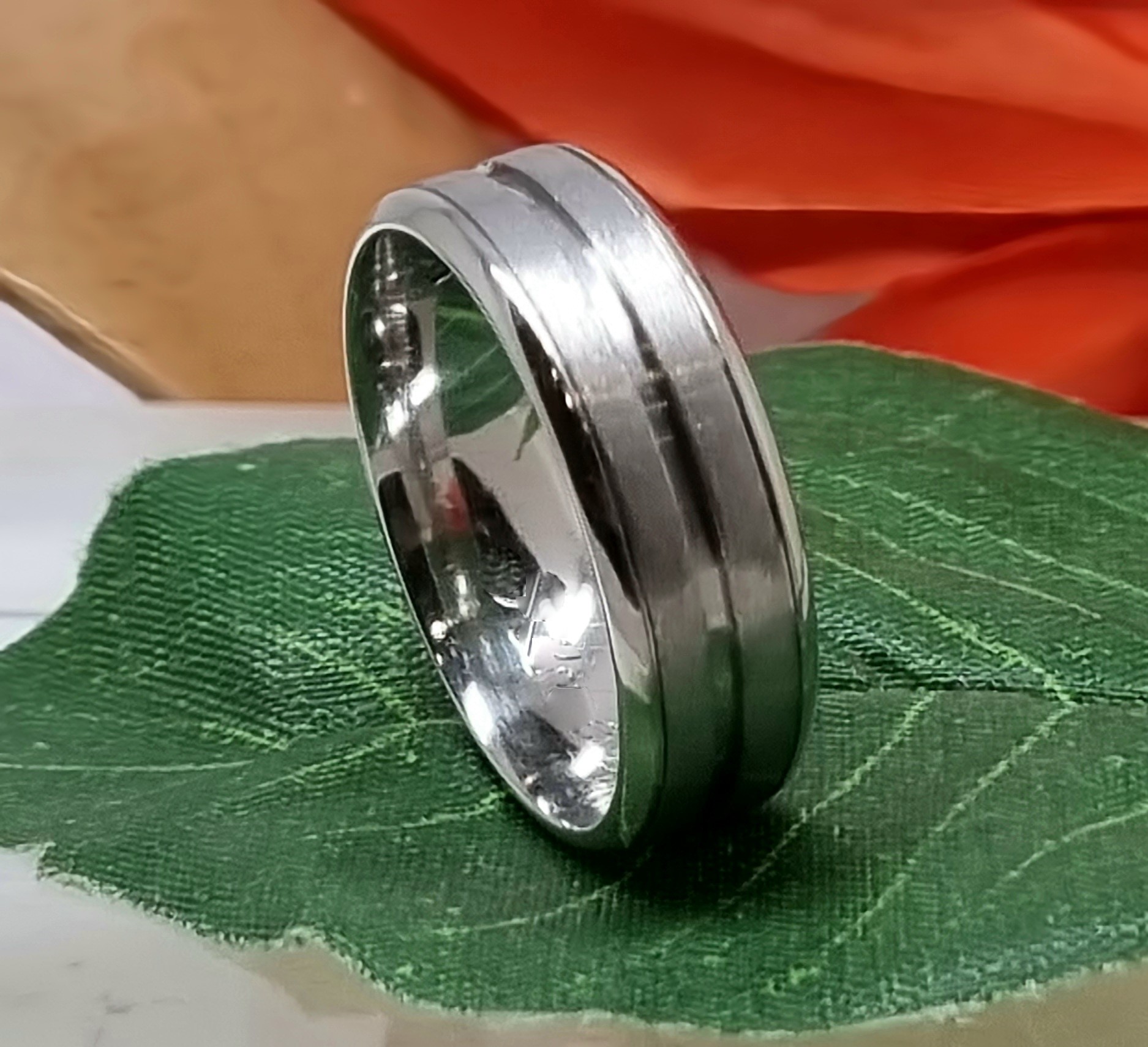 614 Commissions Before And After Damaged Men's Wedding Ring - Image 2