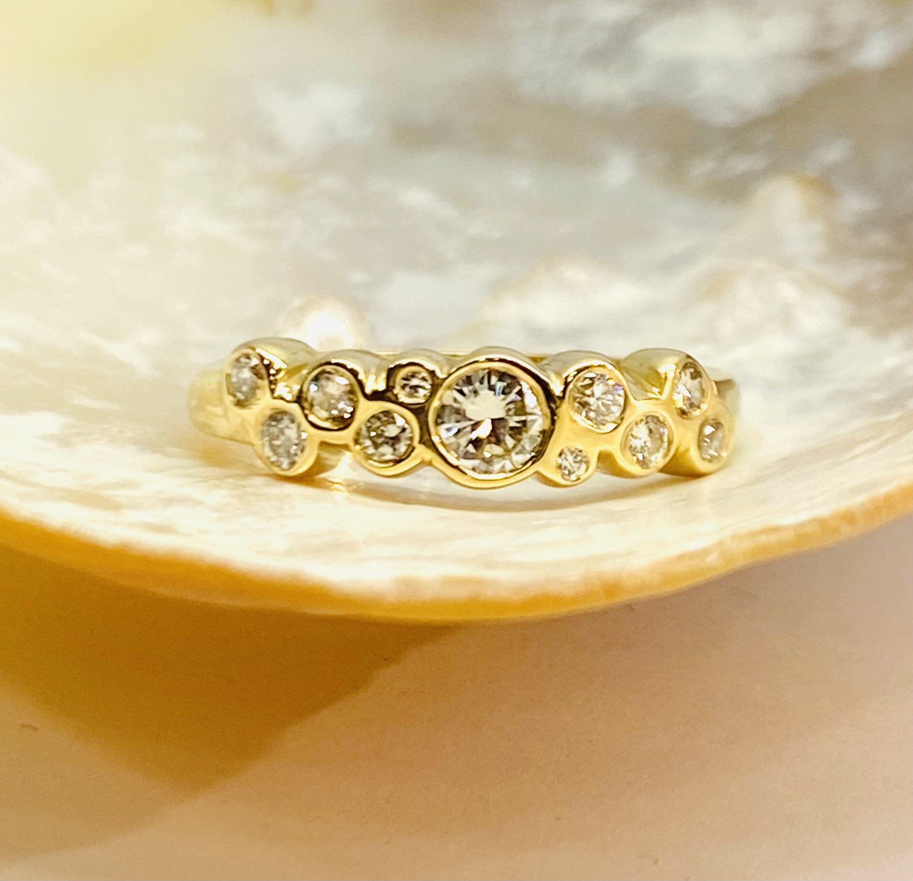 615 Commission Before And After Two Bespoke Diamond Wedding Bands - Image 10