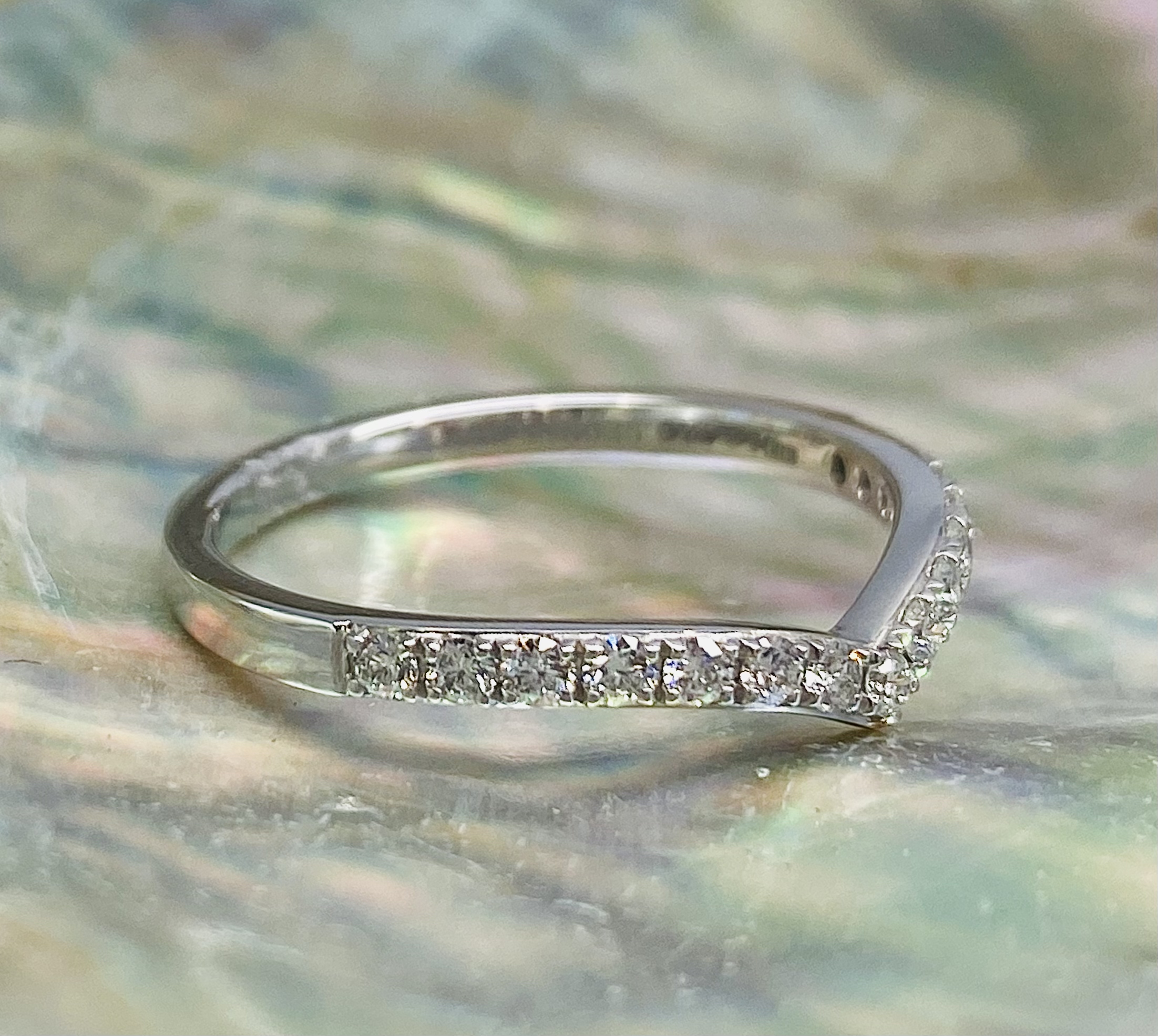 13600098 Platinum And Diamond 0.25ct Wishbone Eternity Ring - Image 3