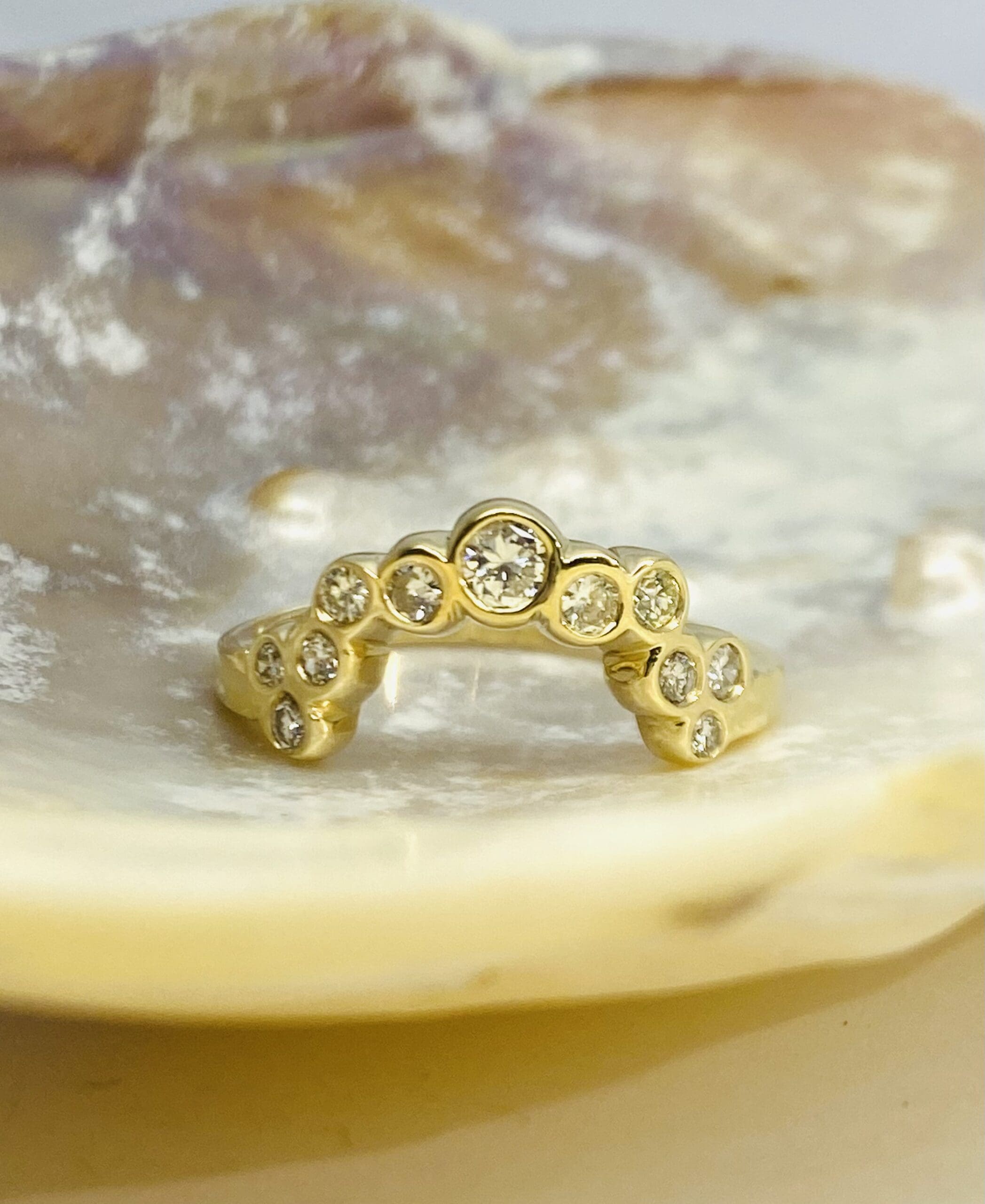 615 Commission Before And After Two Bespoke Diamond Wedding Bands - Image 18