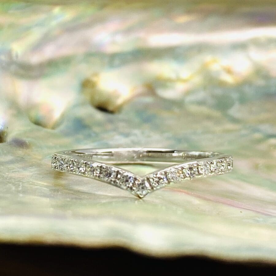 13600098 Platinum And Diamond 0.25ct Wishbone Eternity Ring