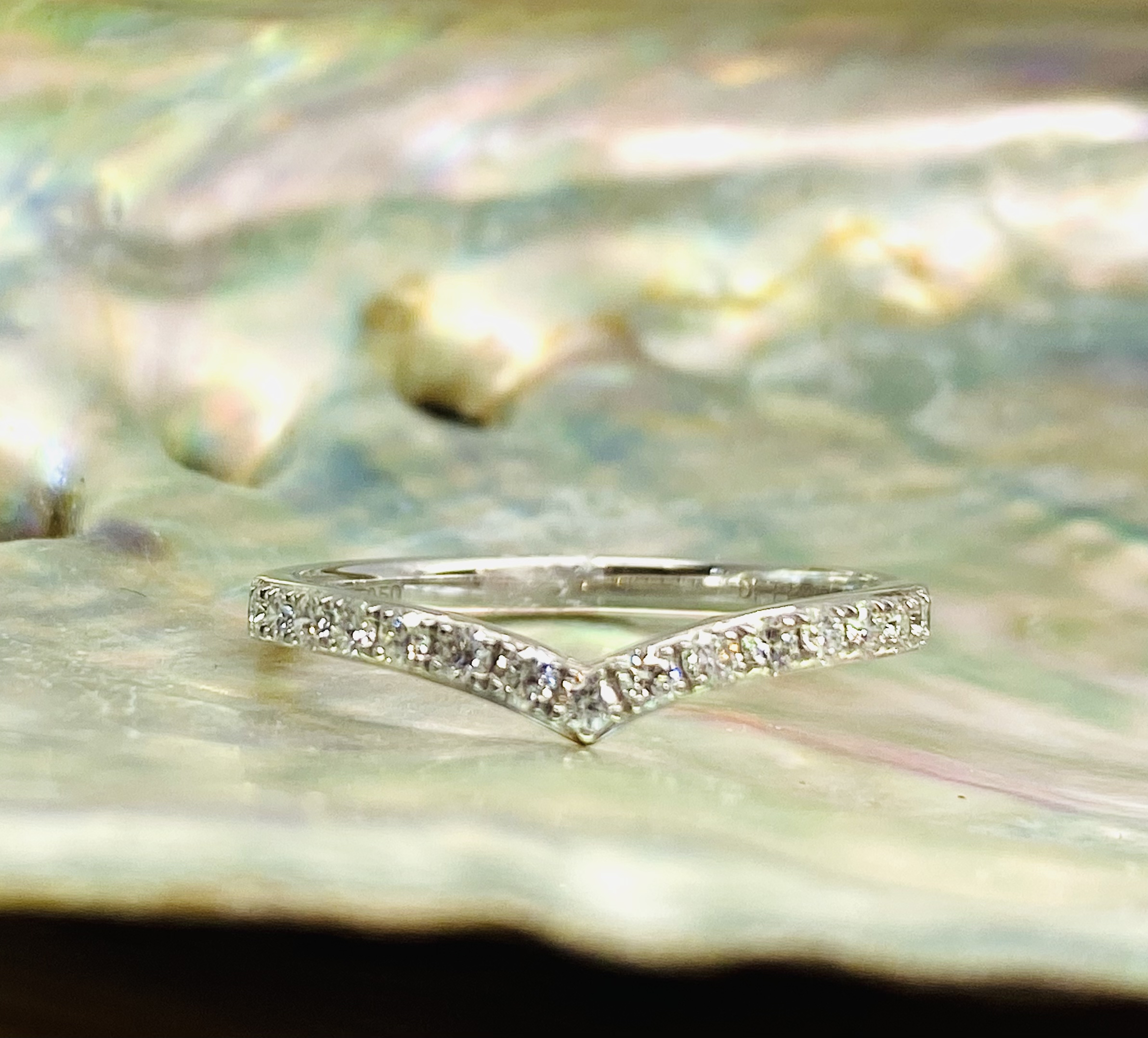 13600098 Platinum And Diamond 0.25ct Wishbone Eternity Ring