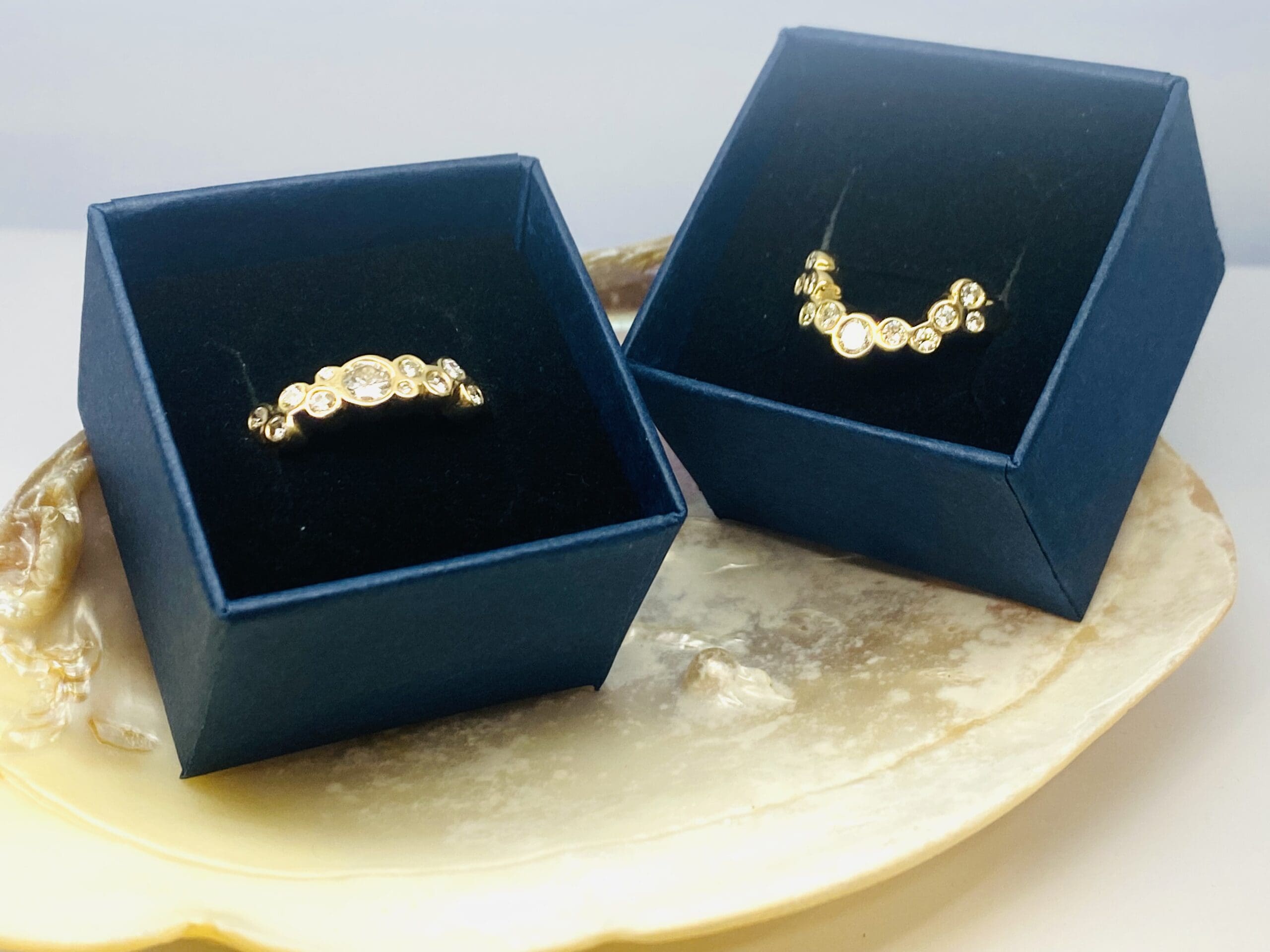615 Commission Before And After Two Bespoke Diamond Wedding Bands - Image 26