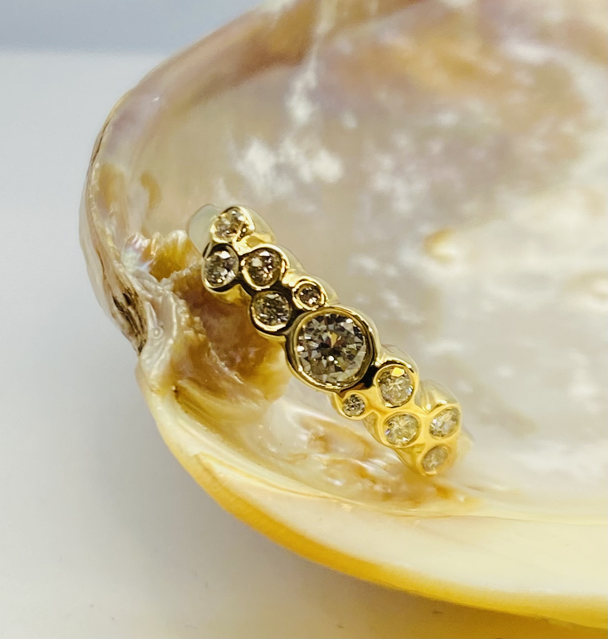 615 Commission Before And After Two Bespoke Diamond Wedding Bands - Image 7