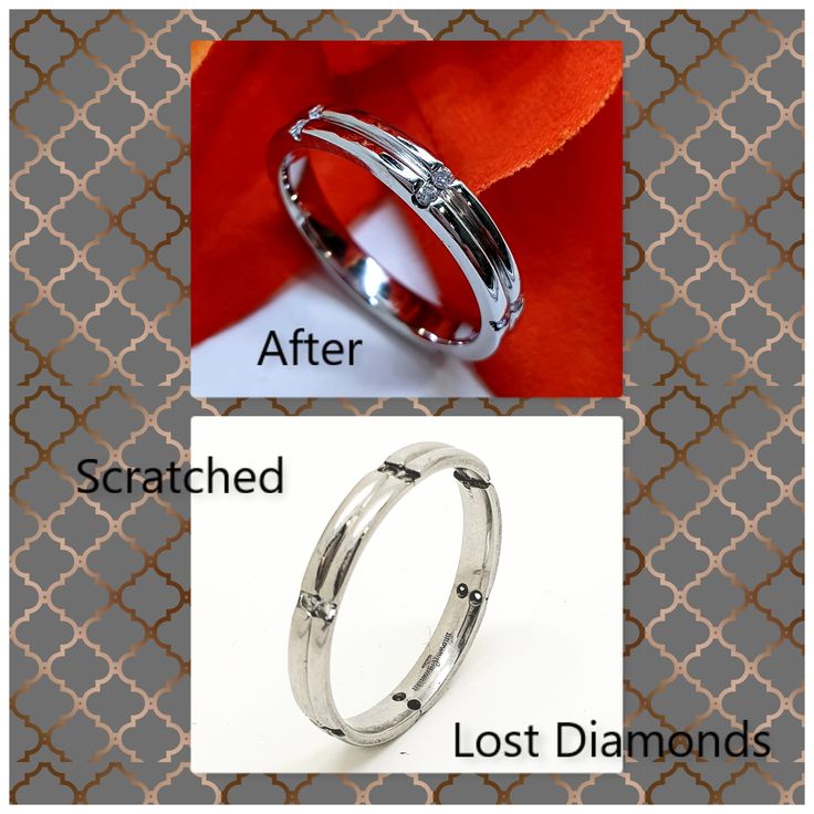637 Commission Before And After... Wedding Band Revived