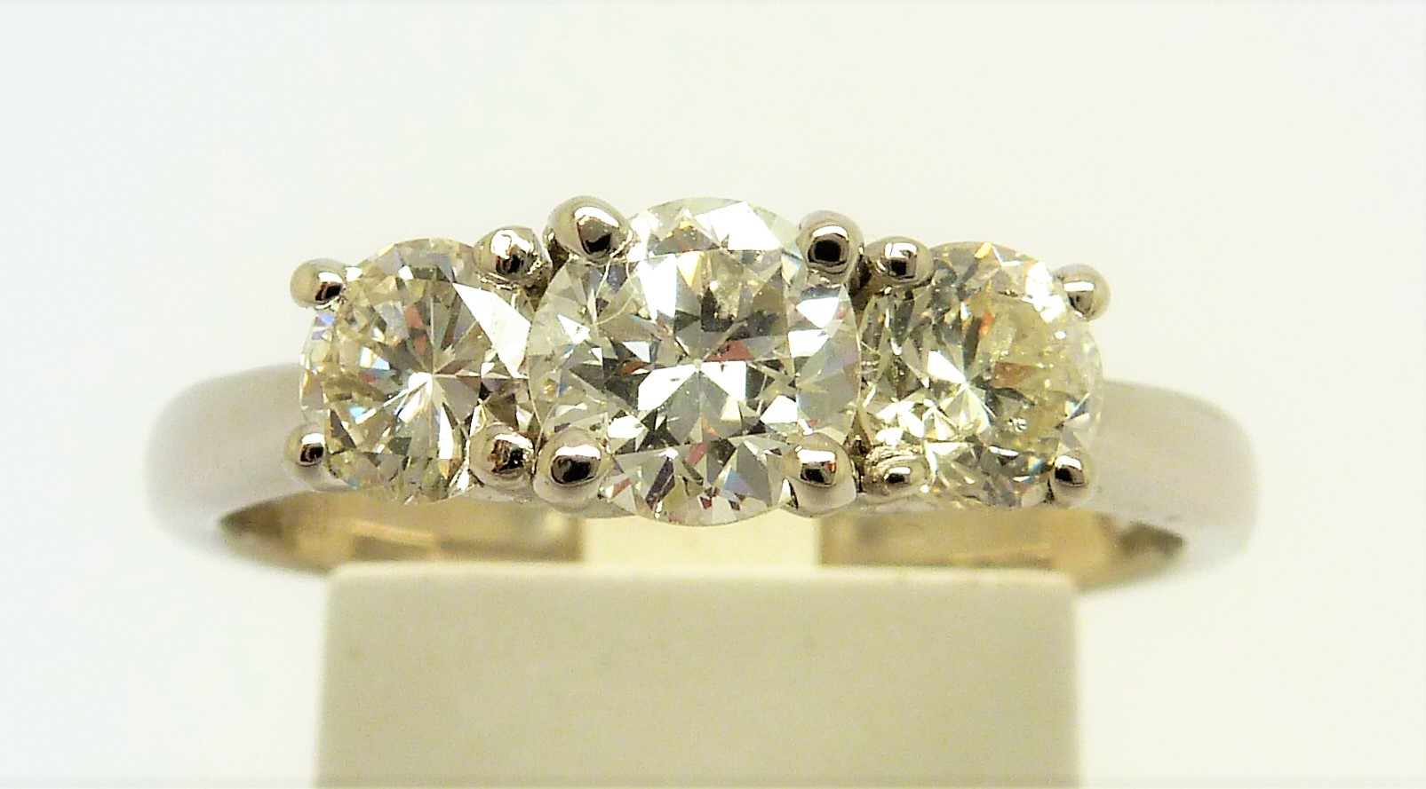 621 Before And After...Yellow To White Gold Shank Replacement - Image 3